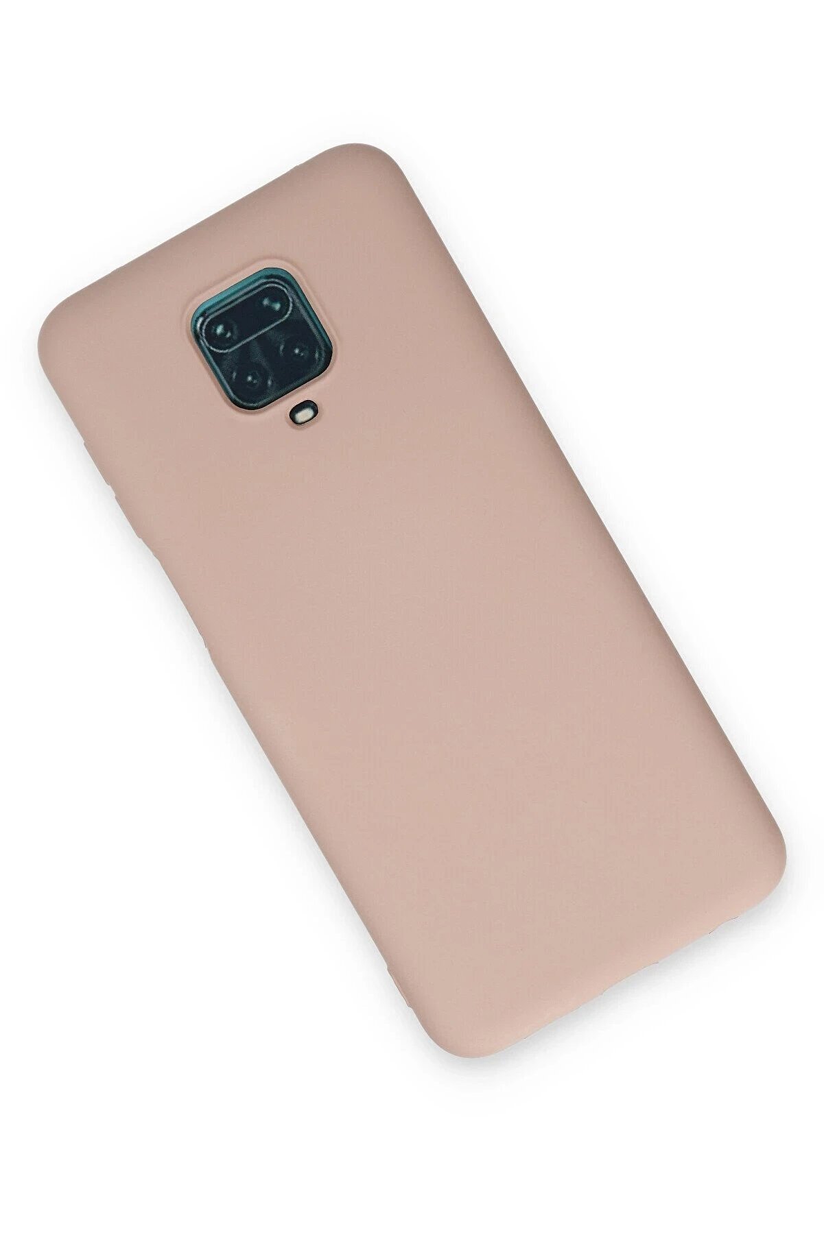 Xi̇aomi̇ Redmi̇ Note 9 Pro Kılıf Nano İçi̇ Kadi̇fe Si̇li̇kon - Pudra - Dropx4613-2488