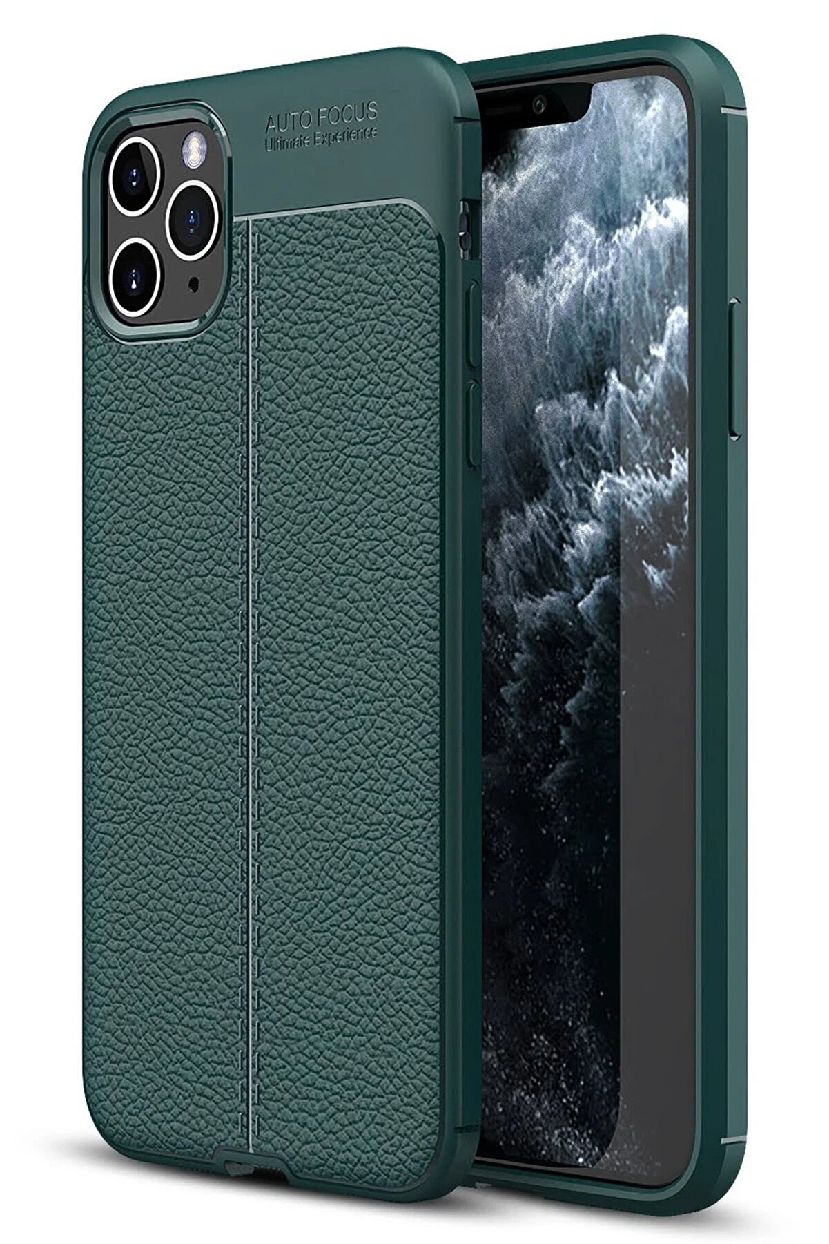 CepteToptan iPhone 11 Pro Max Kılıf Auto Focus Kapak - Yeşil - DROPX3546-6170