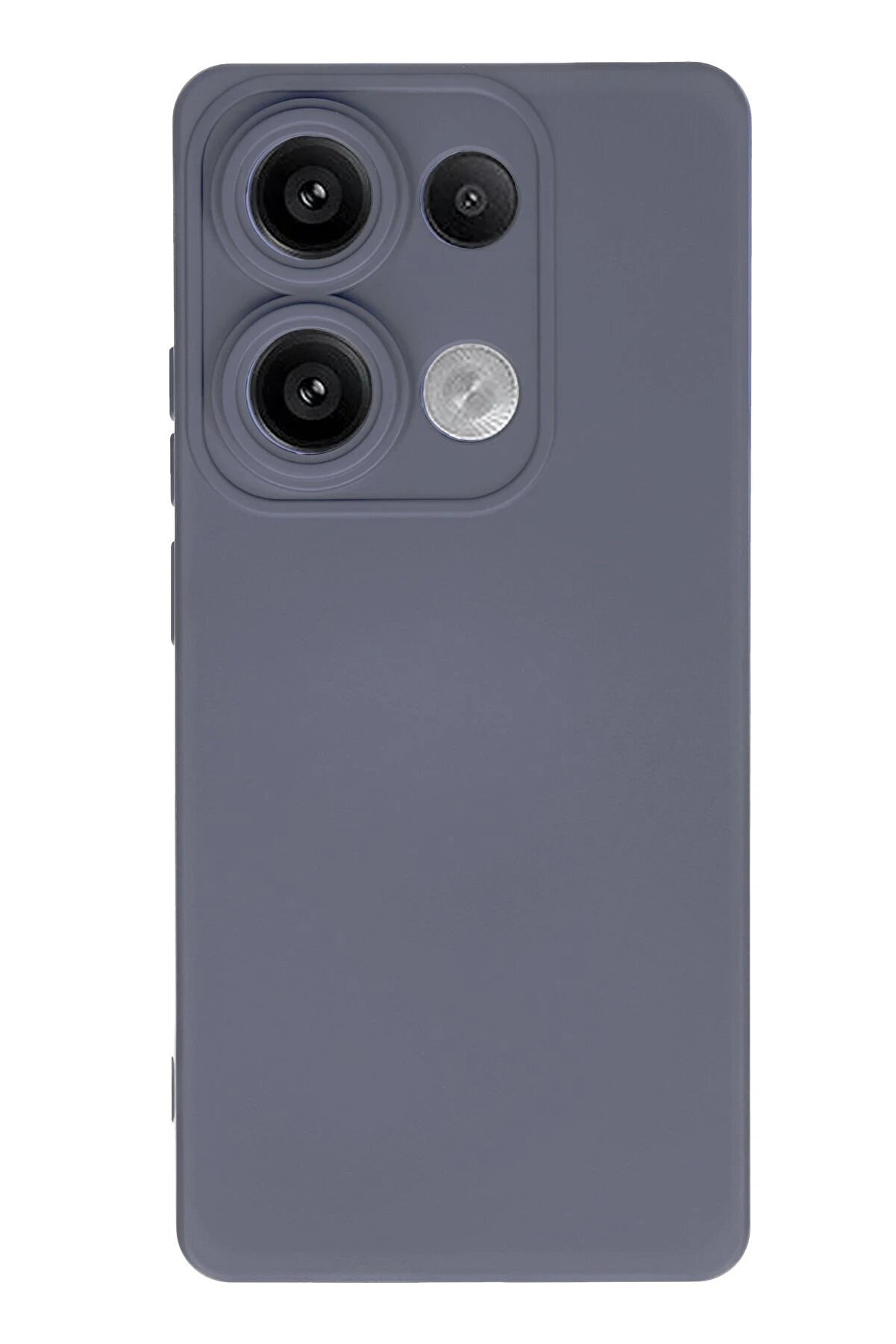 CepteToptan Xiaomi Redmi Note 13 Pro 4G Kılıf Nano içi Kadife Silikon - Gri - DROPX9461-5825