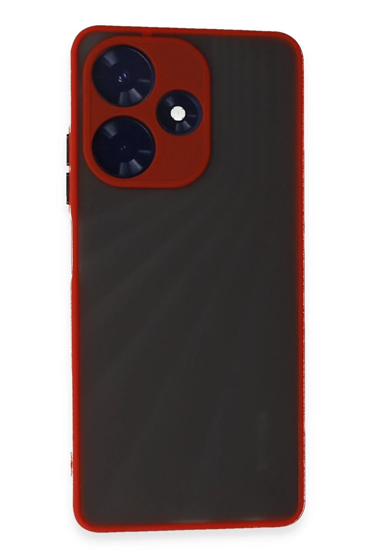 CepteToptan İnfinix Hot 30 4G Kılıf Montreal Silikon Kapak - Kırmızı - DROPX2104-6216