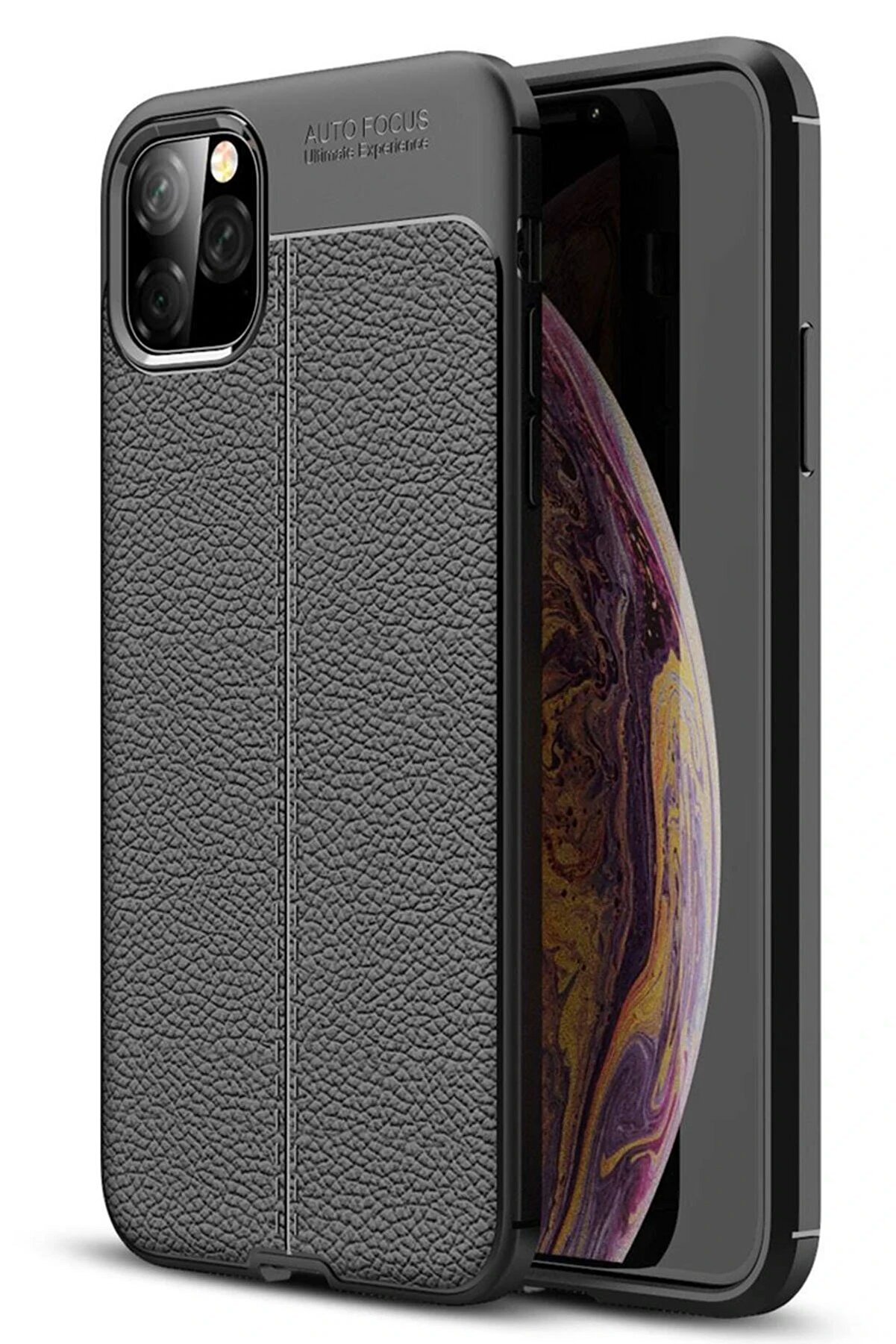 CepteToptan iPhone 11 Pro Kılıf Auto Focus Kapak - Siyah - DROPX4034-4336