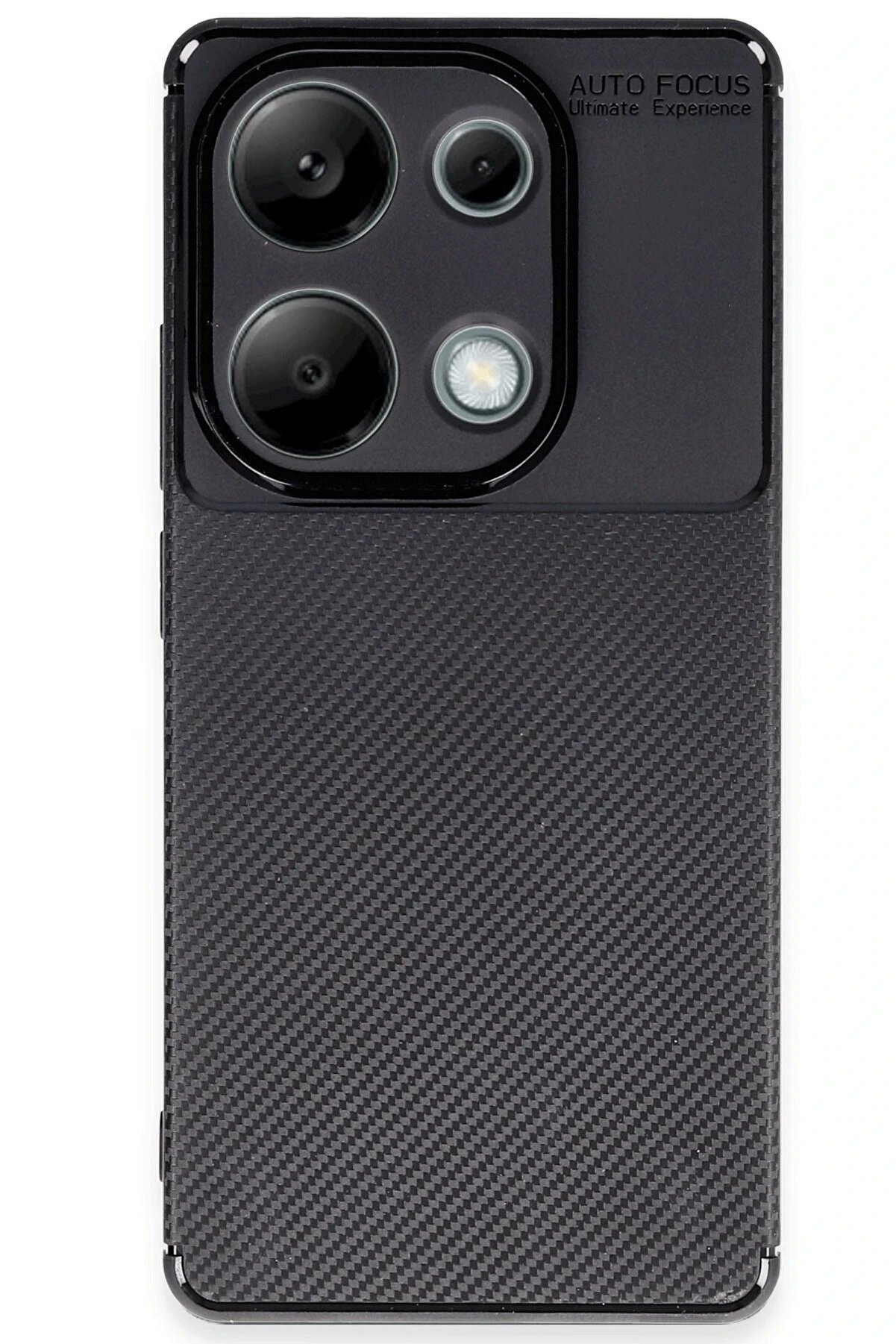 Xi̇aomi̇ Redmi̇ Note 13 Pro 4G Kılıf Auto Focus Karbon Kapak - Si̇yah - Dropx8782-8726