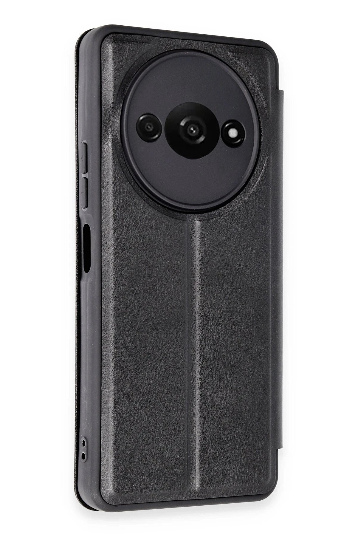 Xi̇aomi̇ Redmi̇ A3 4G Kılıf Fli̇p Cover - Si̇yah - Dropx5147-5086