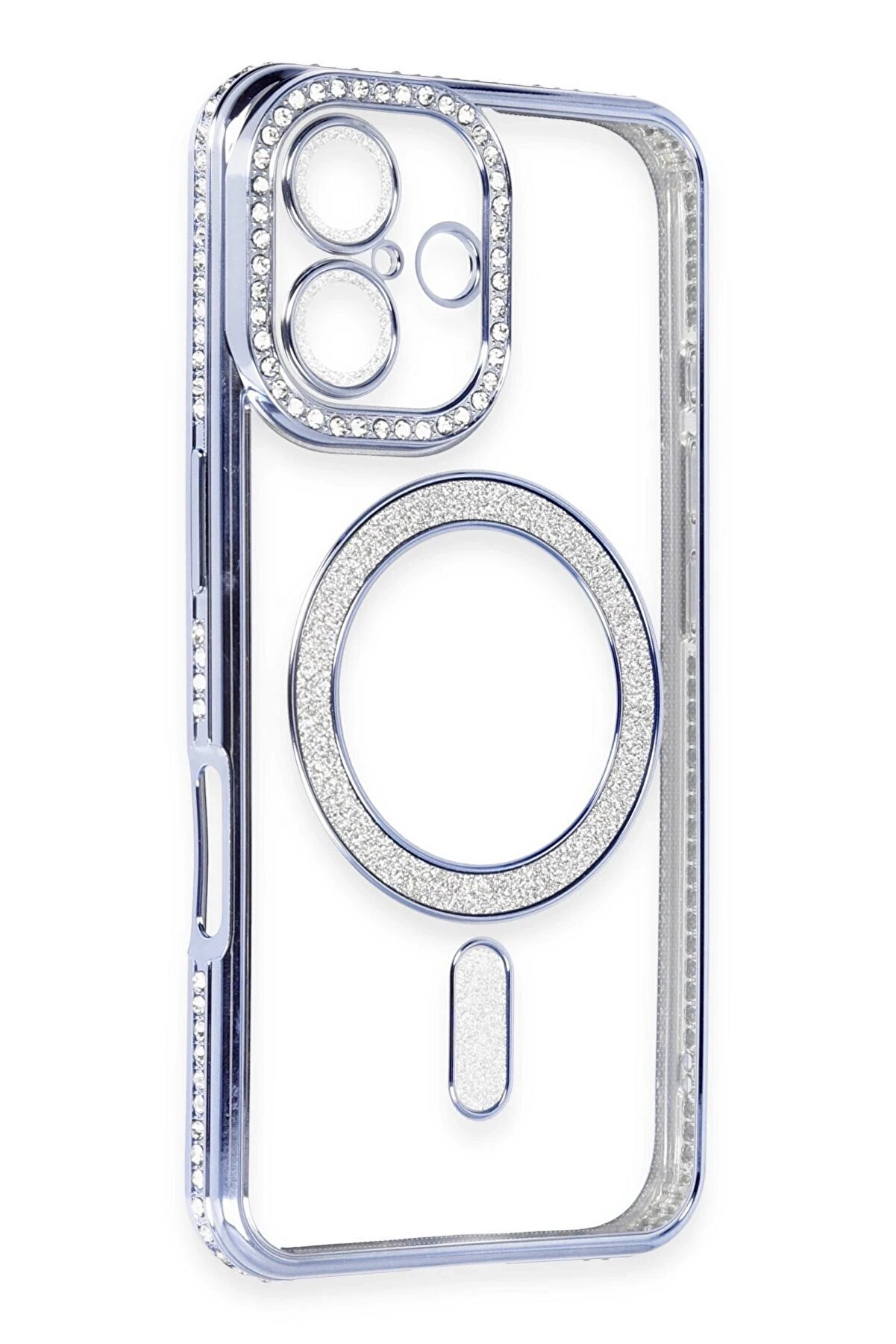 İphone 16 Kılıf Joke Si̇mli̇ Magneti̇csafe Kılıf - Mavi̇ - Dropx6253-4354