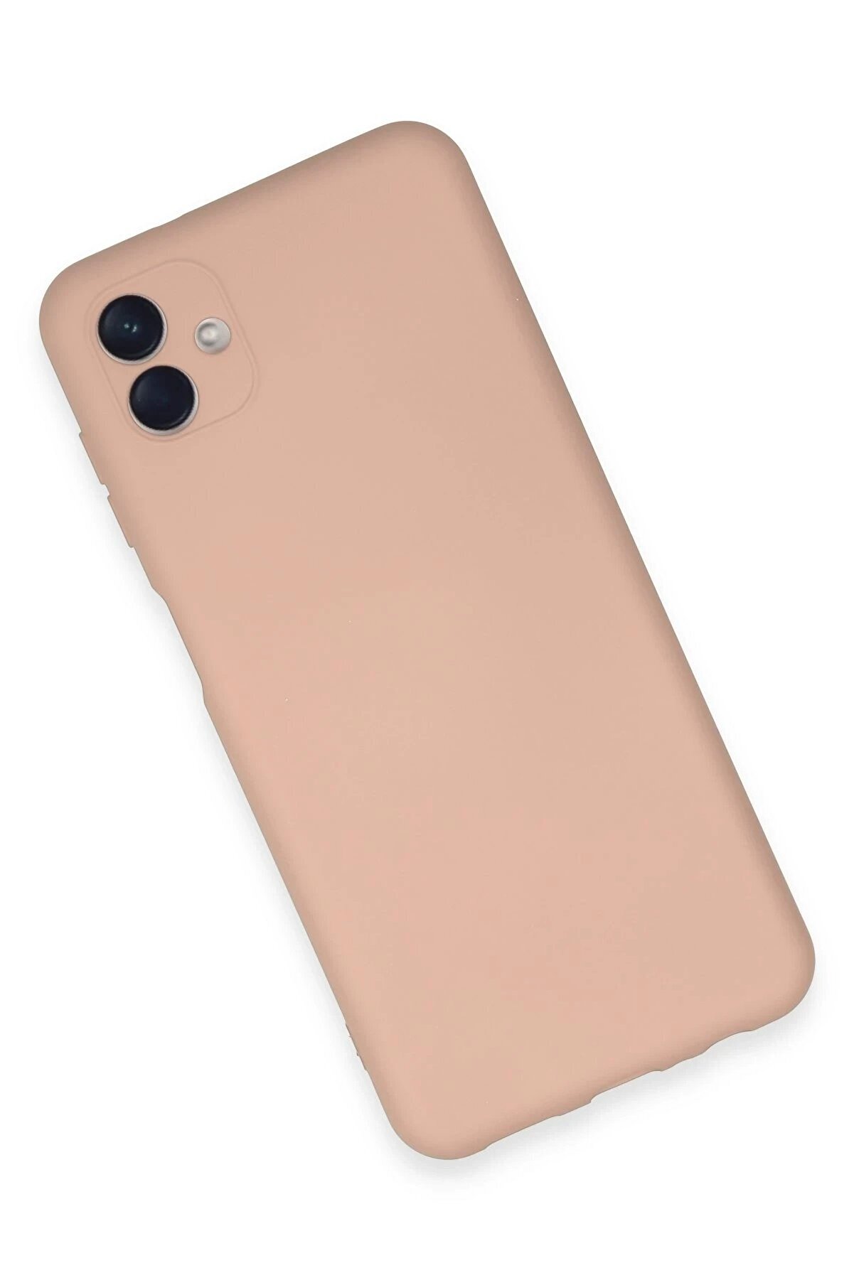 Samsung Galaxy A04E Kılıf Nano İ&ccedil;i̇ Kadi̇fe Si̇li̇kon - Pudra - Dropx3545-3131
