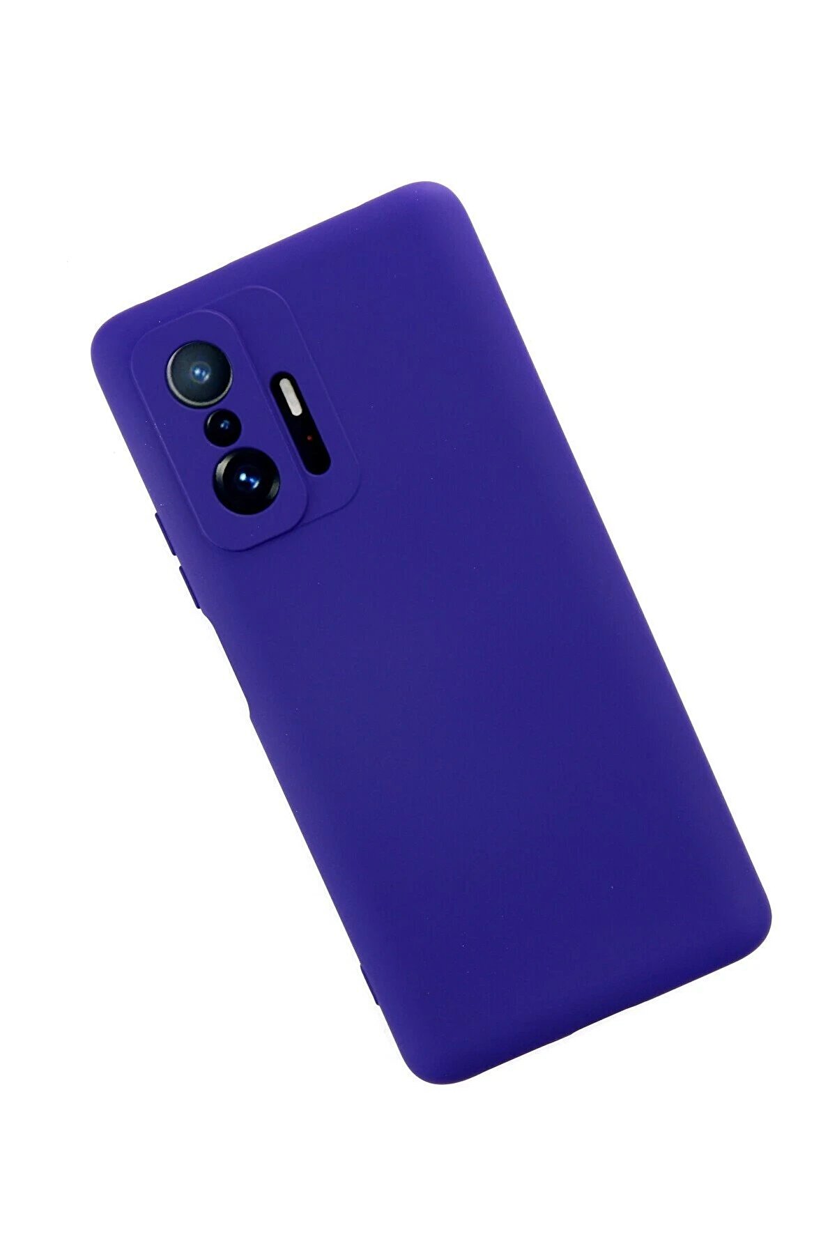Xi̇aomi̇ Mi̇ 11T Pro Kılıf Nano İçi̇ Kadi̇fe Si̇li̇kon - Mor - Dropx7595-2083