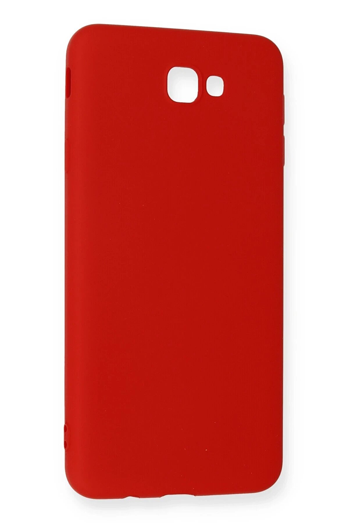 Samsung Galaxy J7 Pri̇me Kılıf Nano İ&ccedil;i̇ Kadi̇fe Si̇li̇kon - Kırmızı - Dropx1933-4777