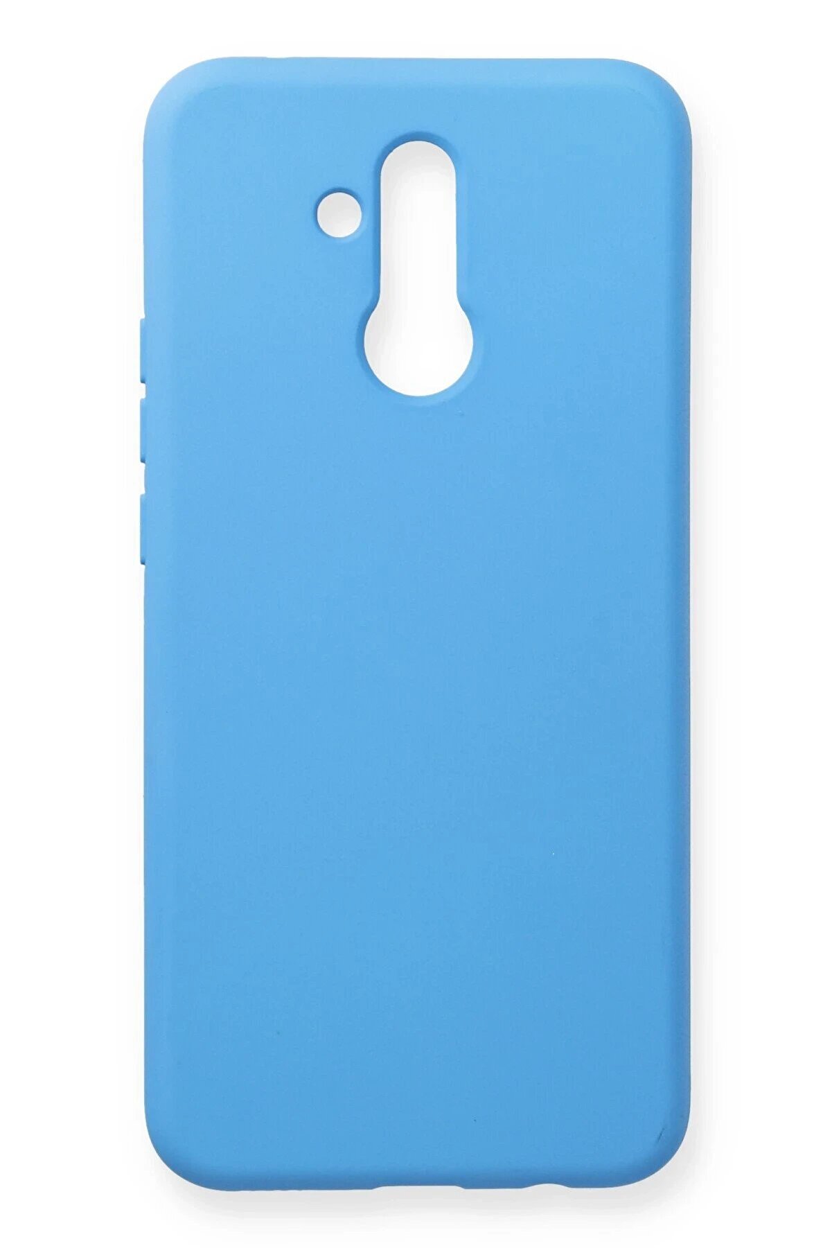 CepteToptan Huawei Mate 20 Lite Kılıf Nano i&ccedil;i Kadife Silikon - Mavi - DROPX7187-1778