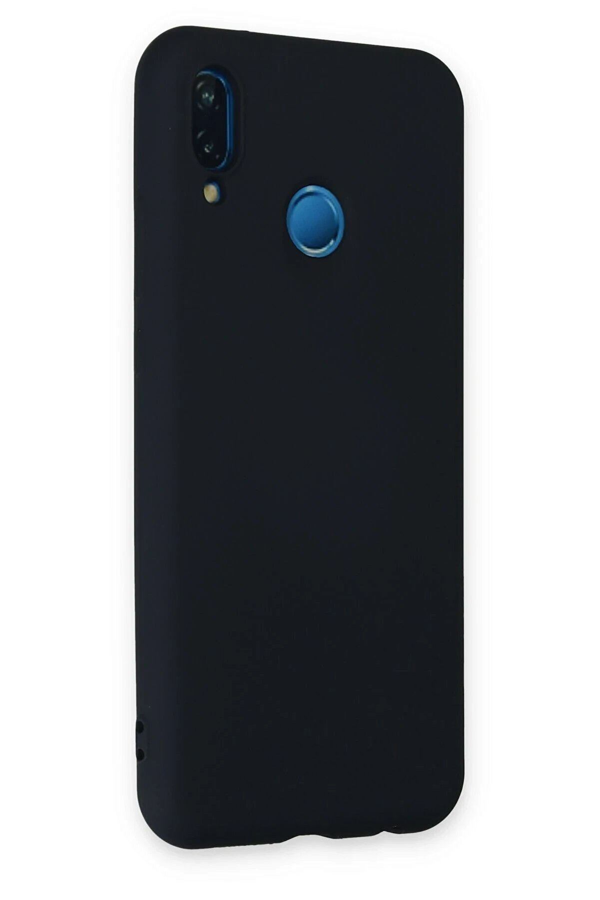 Huawei̇ P20 Li̇te Kılıf Nano İçi̇ Kadi̇fe Si̇li̇kon - Laci̇vert - Dropx6372-1160