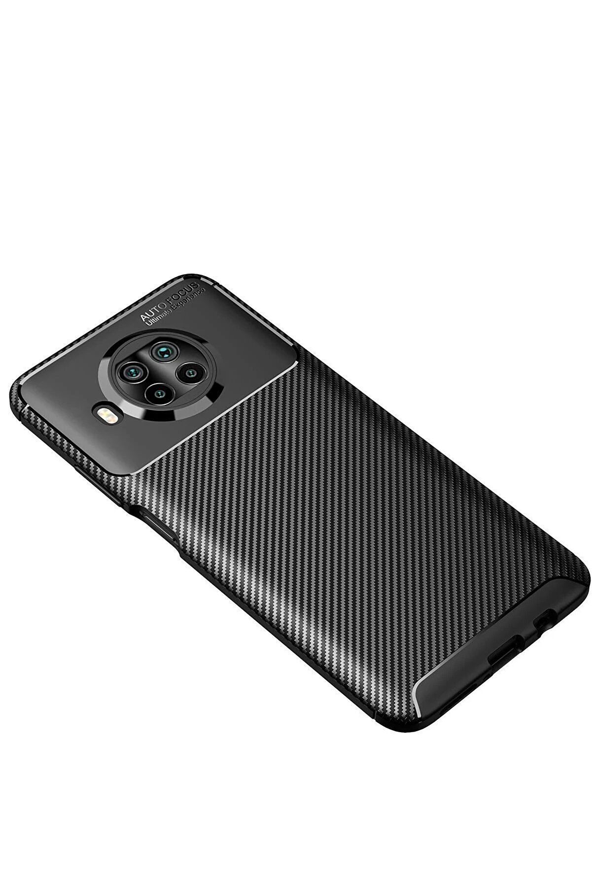 Xi̇aomi̇ Mi̇ 10T Li̇te Kılıf Auto Focus Karbon Kapak - Si̇yah - Dropx8807-2219