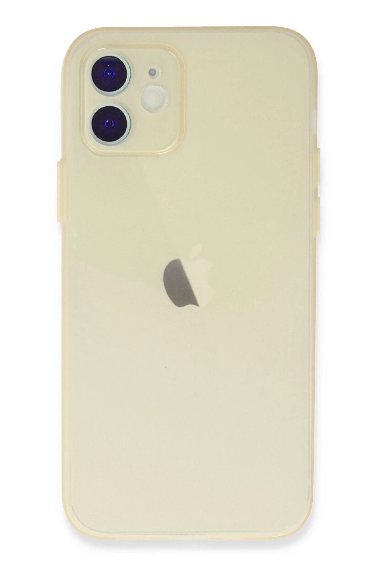 CepteToptan iPhone 12 Kılıf Silikon - Gold - DROPX4639-3313