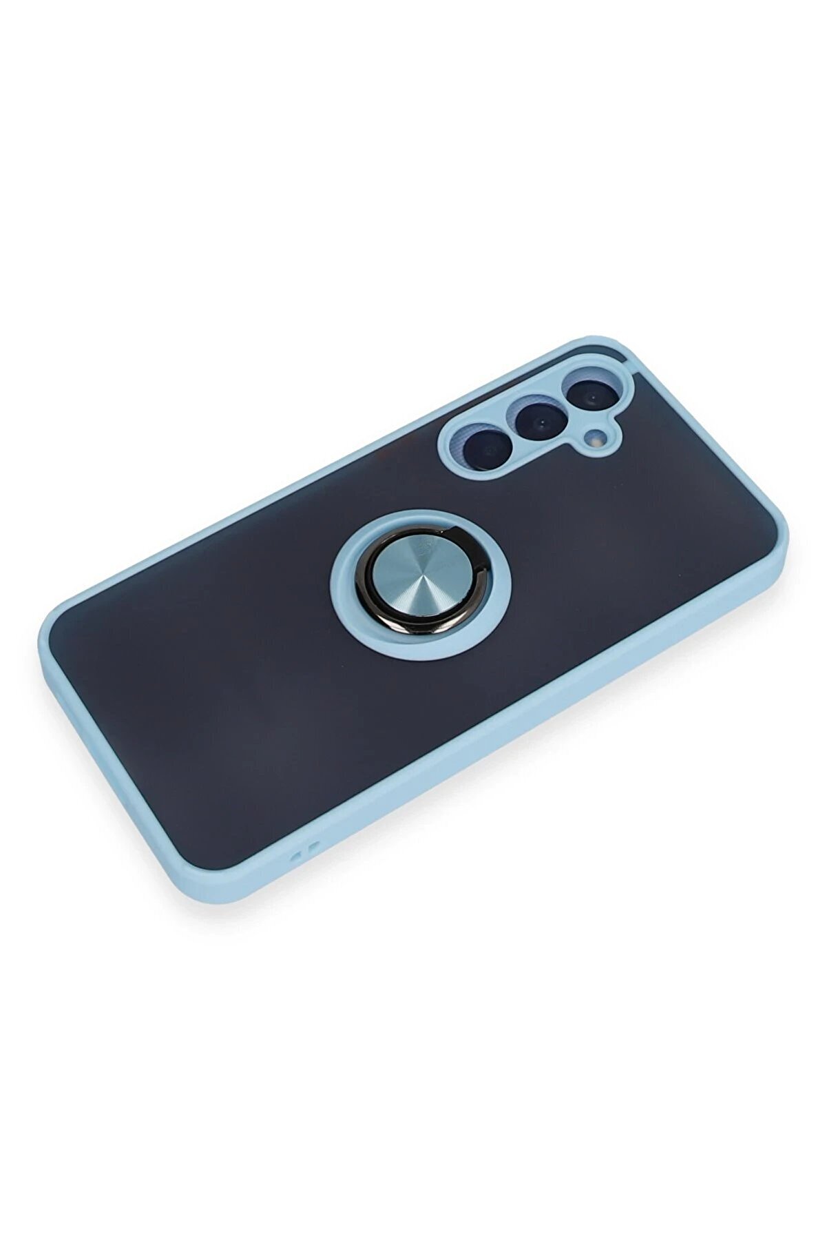 Samsung Galaxy A15 4G Kılıf Montreal Yüzüklü Si̇li̇kon Kapak - Buz Mavi̇ - Dropx9362-1983