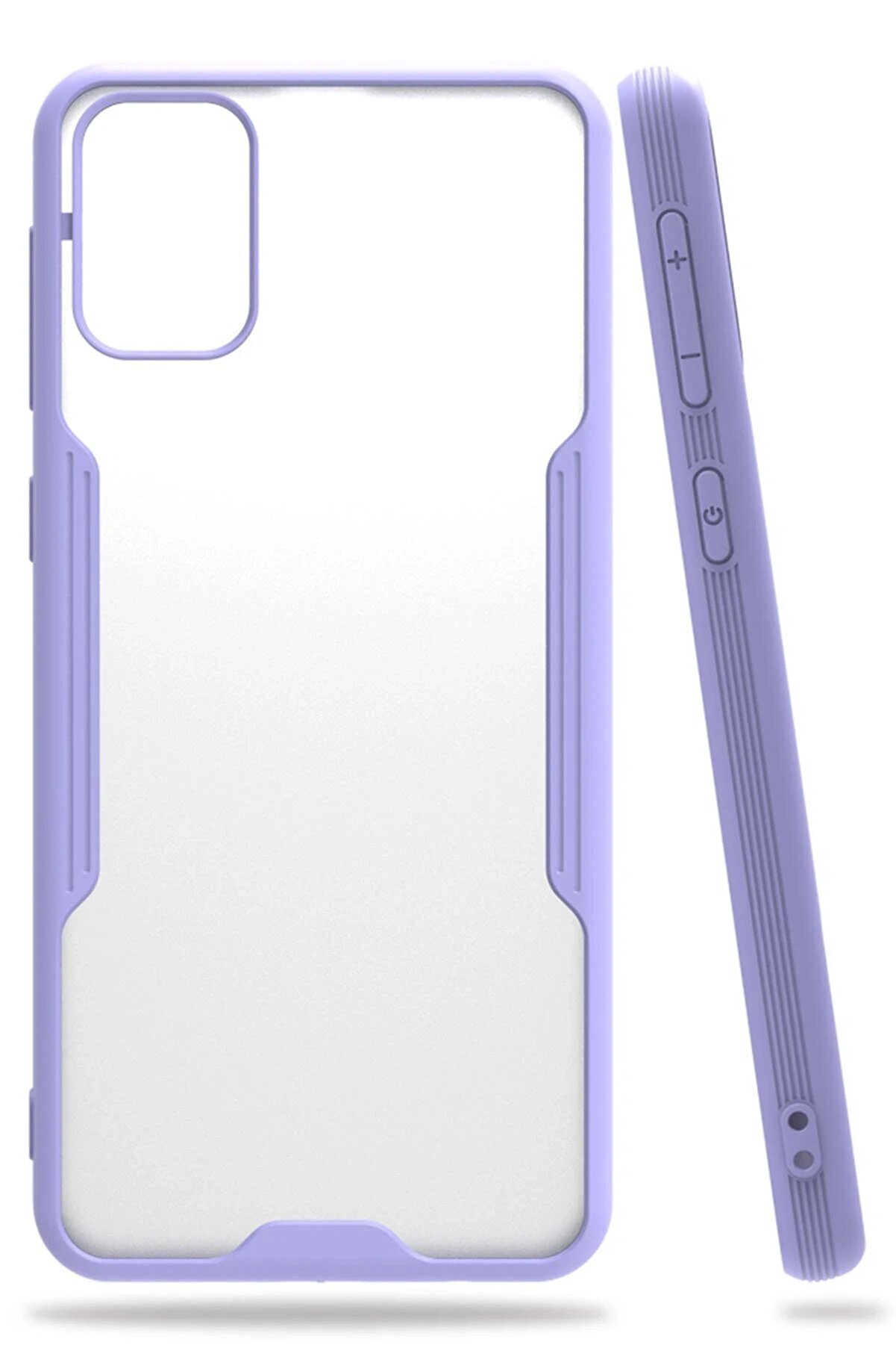 CepteToptan Samsung Galaxy M31 Kılıf Platin Silikon - Lila - DROPX6598-9331