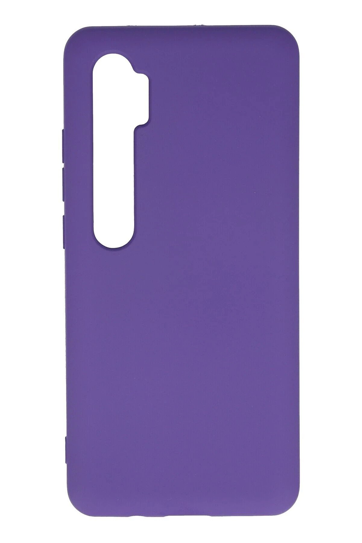 CepteToptan Xiaomi Mi Note 10 Lite Kılıf Nano i&ccedil;i Kadife Silikon - Mor - DROPX1668-7095