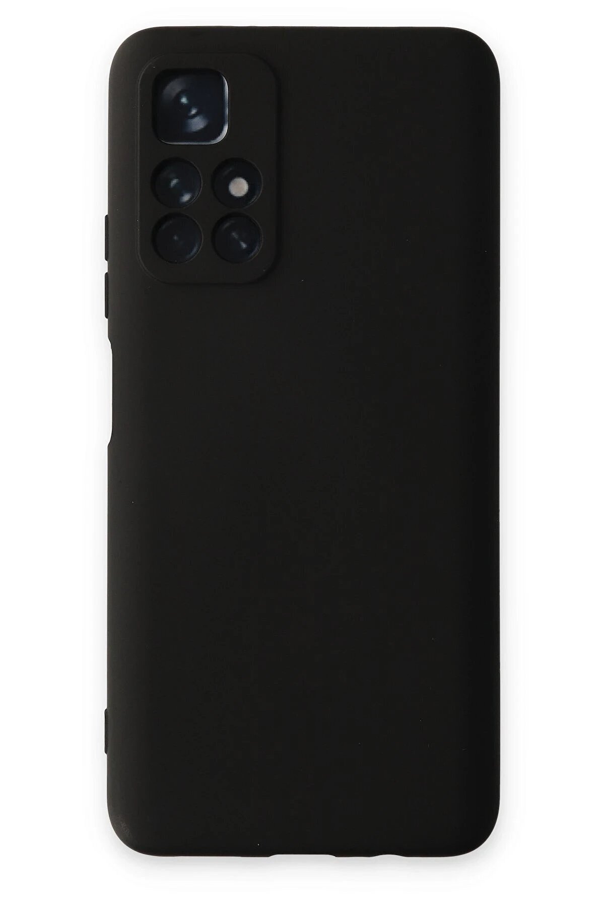 CepteToptan Xiaomi Redmi Note 11T Kılıf Nano içi Kadife Silikon - Siyah - DROPX5813-8599