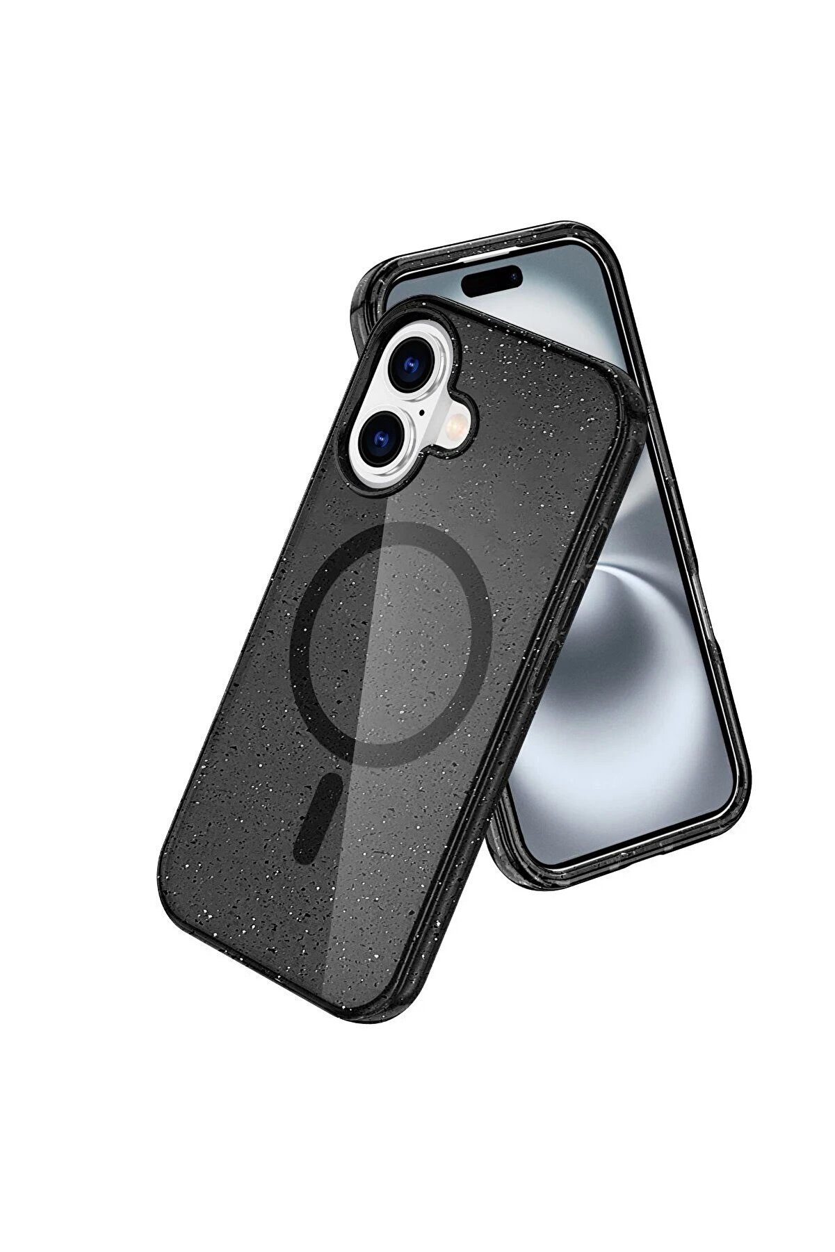 İphone 16 Plus Kılıf Glow Magsafe Kapak - Si̇yah - Dropx9444-7930