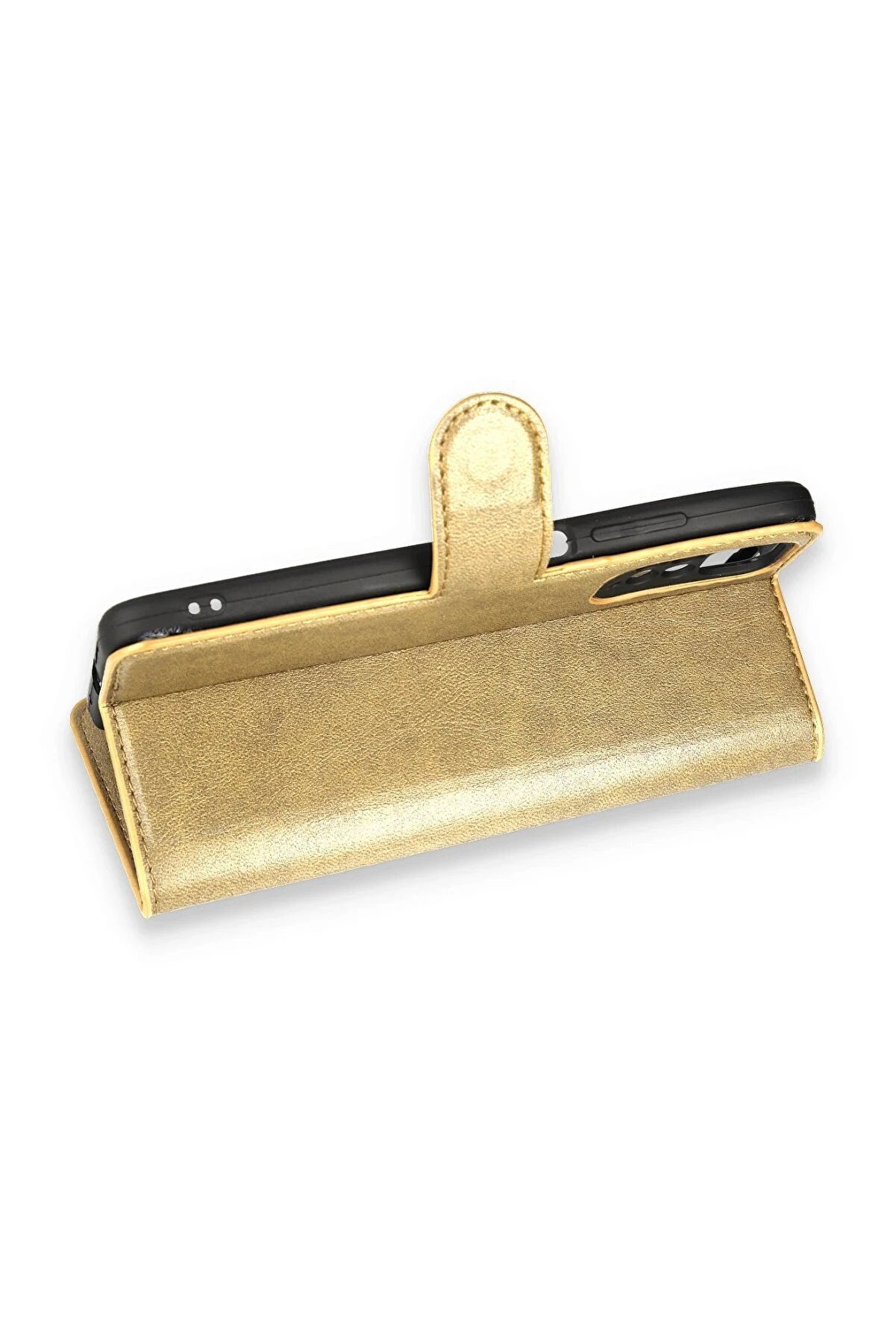 Xi̇aomi̇ Redmi̇ Note 11 Pro Kılıf Trend S Plus Kapaklı Kılıf - Gold - Dropx5958-5197