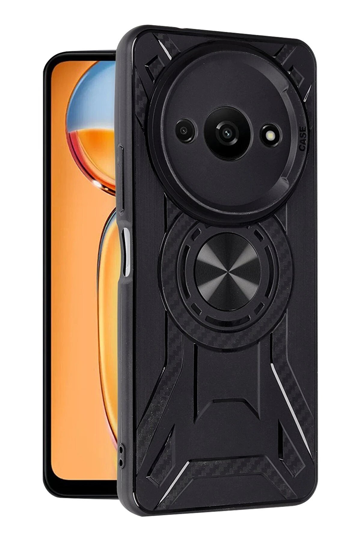 Xi̇aomi̇ Redmi̇ A3 4G Kılıf Li̇ncoln Si̇li̇kon - Si̇yah - Dropx5634-7094