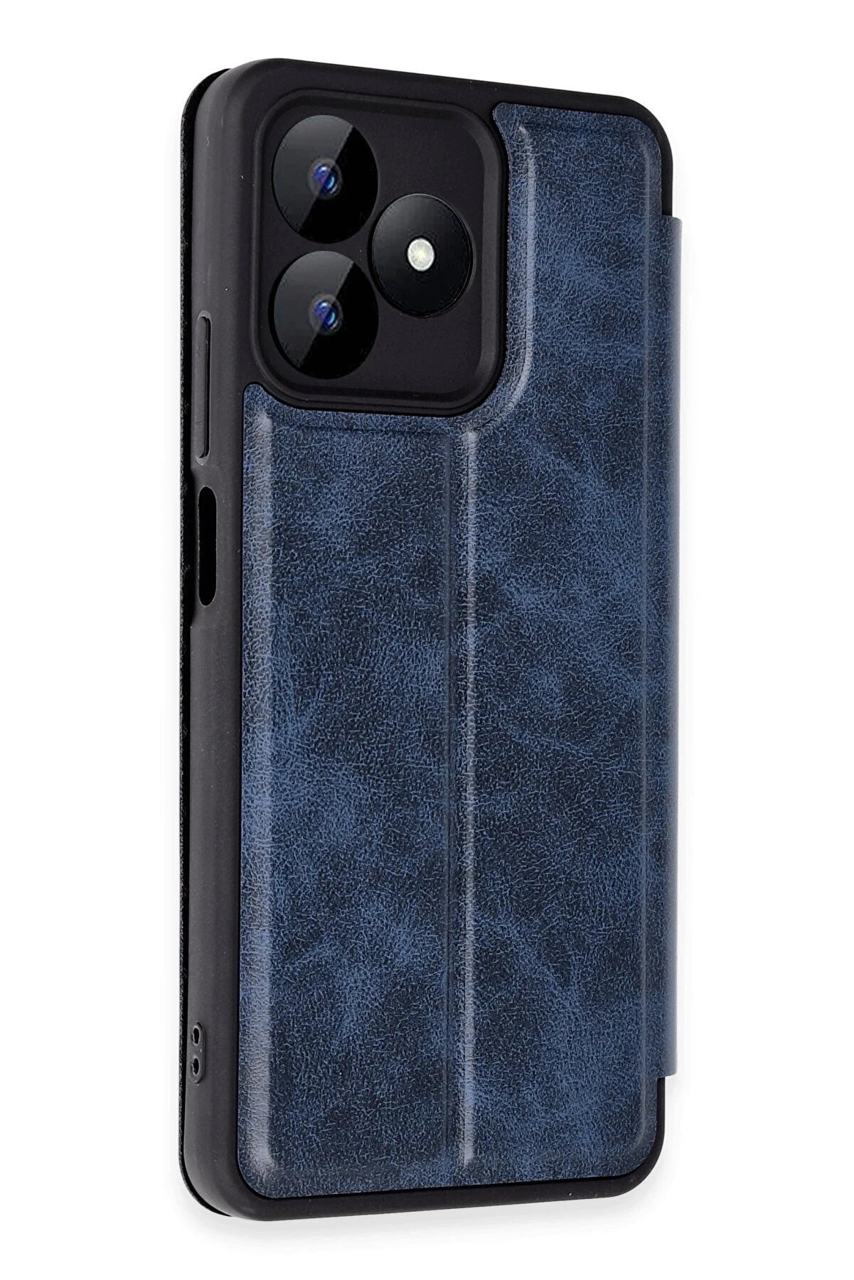 Realme Note 50 4G Kılıf Fli̇p Cover - Laci̇vert - Dropx8613-4955