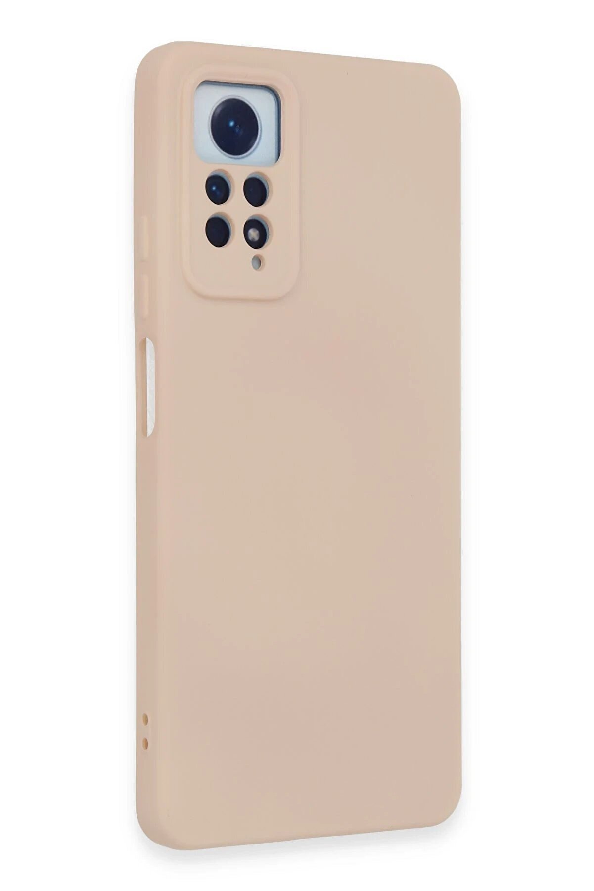 Xi̇aomi̇ Redmi̇ Note 12 Pro 4G Kılıf Nano İçi̇ Kadi̇fe Si̇li̇kon - Pudra - Dropx6251-1936