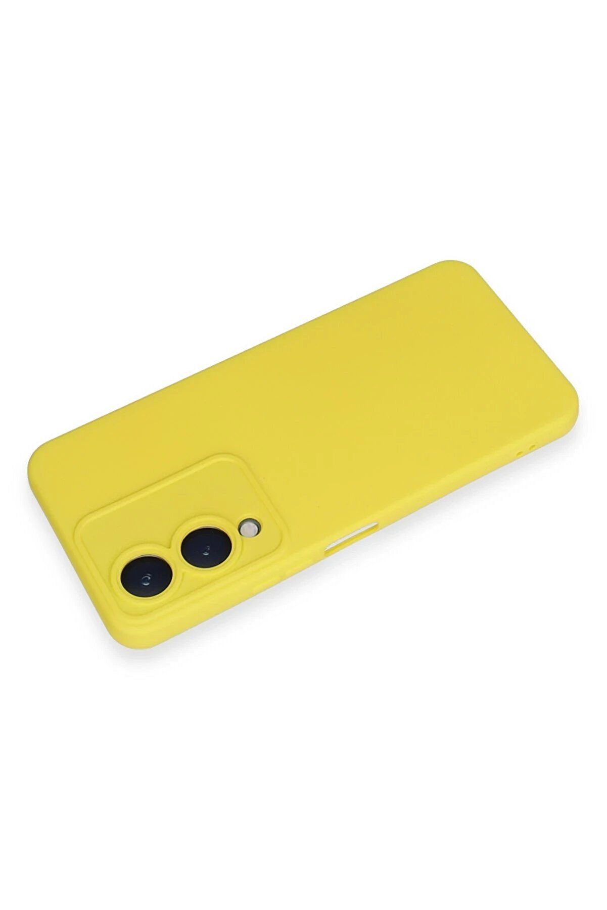 Vi̇vo Y17S Kılıf Nano İçi̇ Kadi̇fe Si̇li̇kon - Sarı - Dropx3389-2529