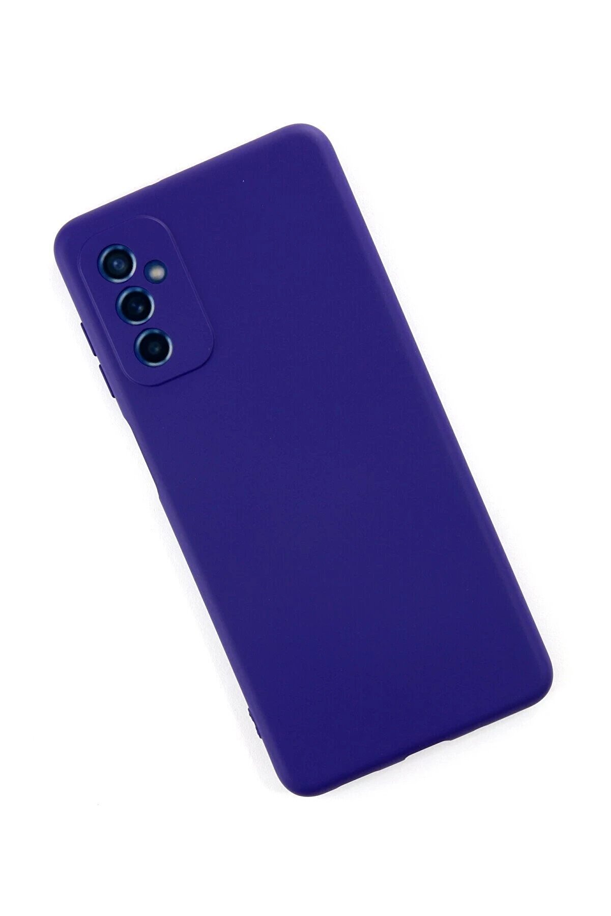 Samsung Galaxy M52 5G Kılıf Nano İçi̇ Kadi̇fe Si̇li̇kon - Mor - Dropx1103-1906