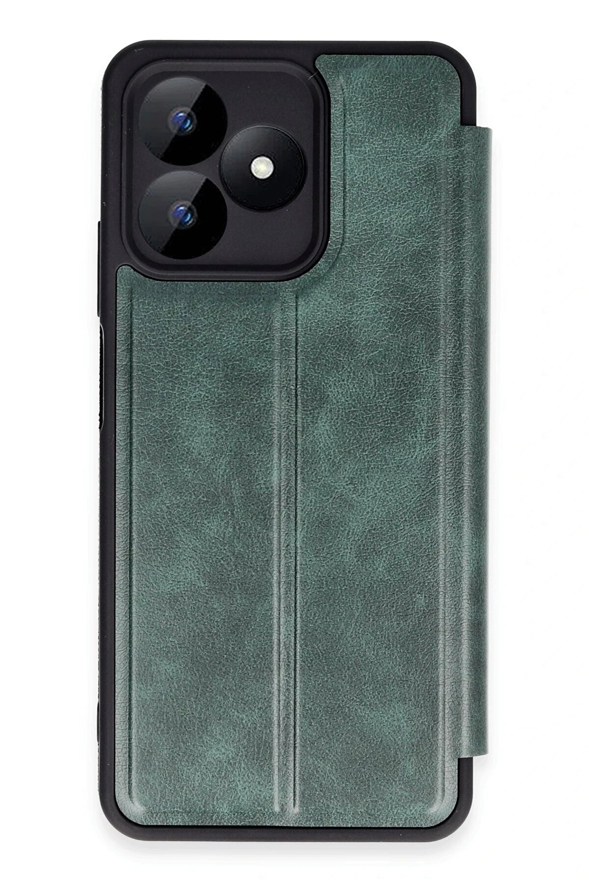 CepteToptan Realme Note 50 4G Kılıf Flip Cover - Koyu Yeşil - DROPX9631-3451