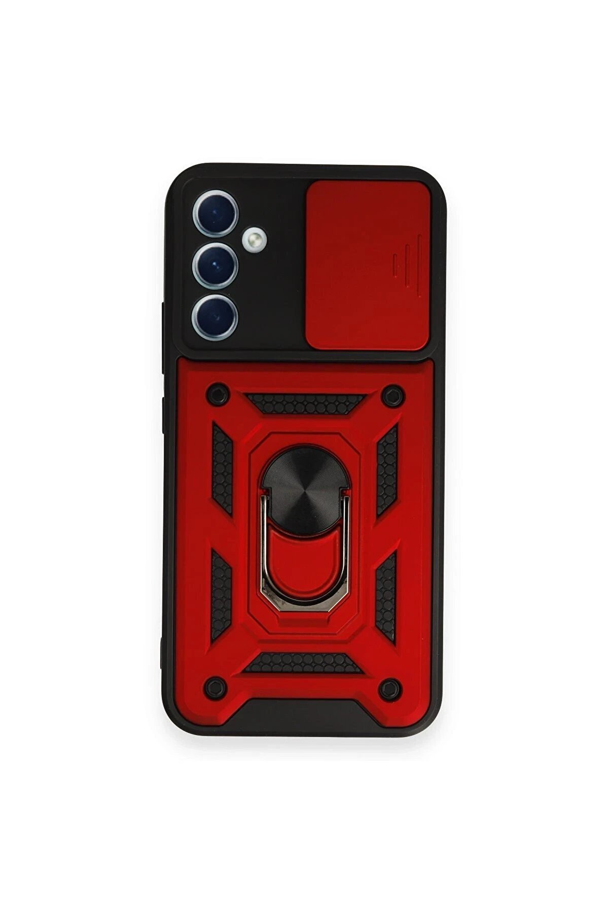 CepteToptan Samsung Galaxy A54 5G Kılıf Pars Lens Y&uuml;z&uuml;kl&uuml; Silikon - Kırmızı - DROPX5862-5718