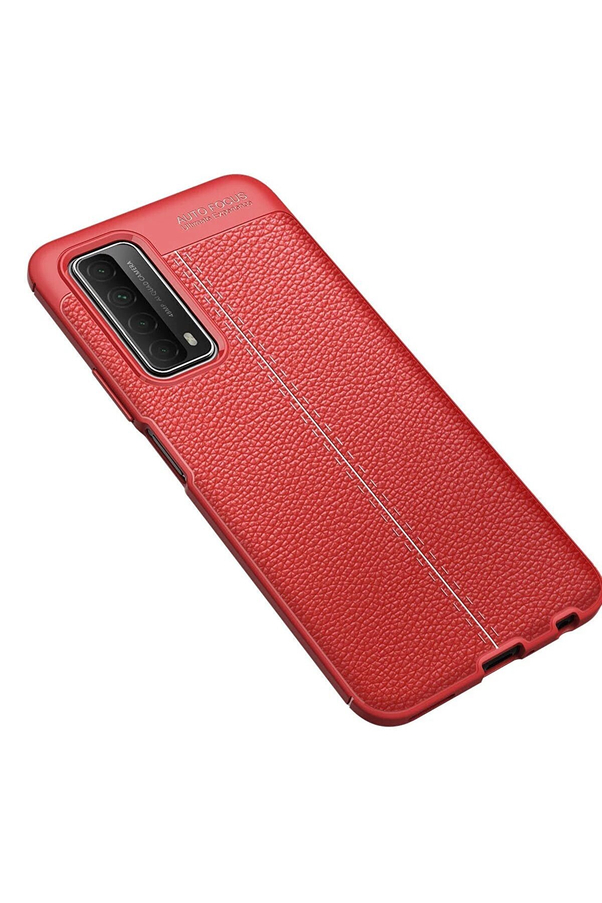 Huawei̇ P Smart 2021 Kılıf Auto Focus Kapak - Kırmızı - Dropx9369-3144