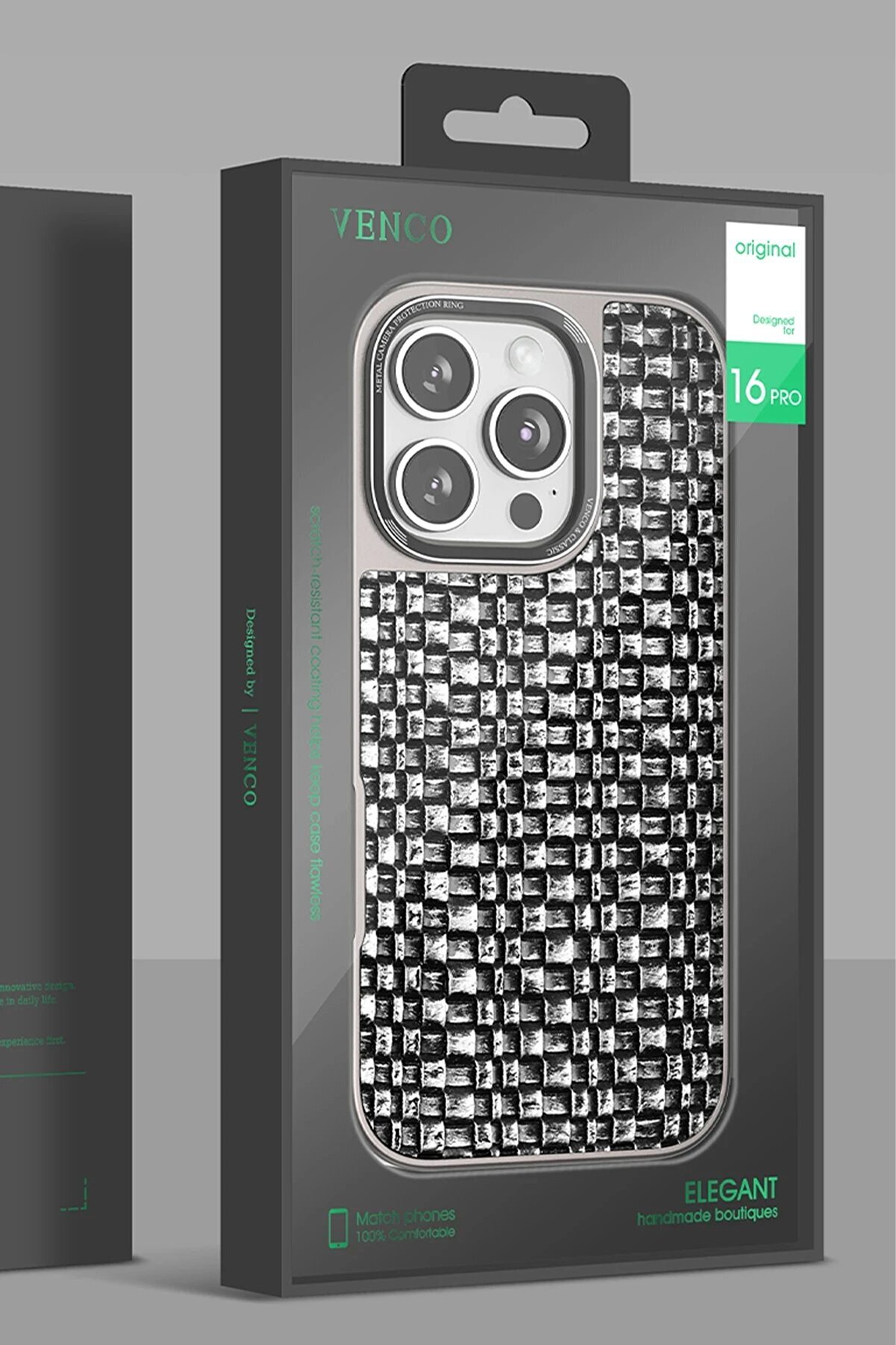 İphone 16 Pro Brand Kapak - Gümüş - Dropx1061-2116