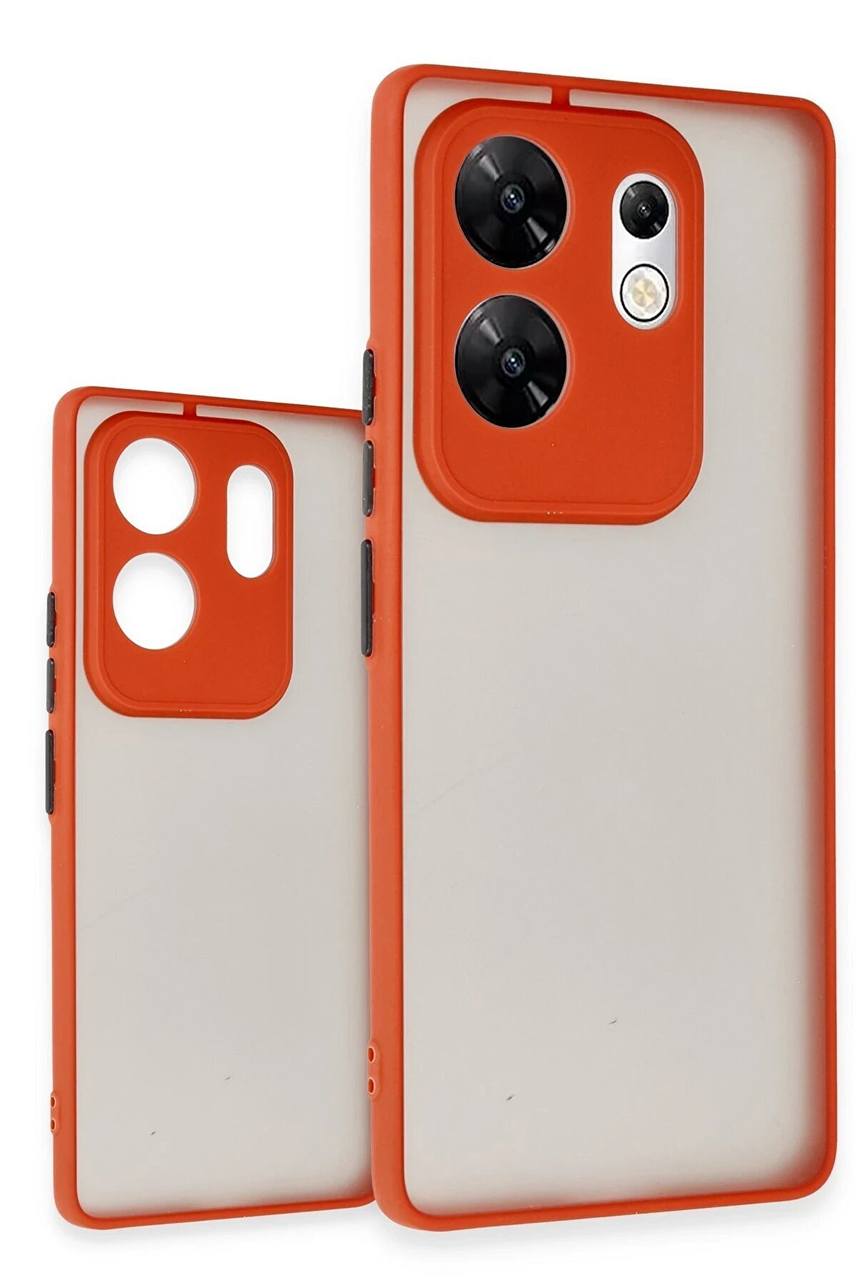 İnfi̇ni̇x Zero 30 4G Uyumlu Kılıf Montreal Si̇li̇kon Kapak - Kırmızı -