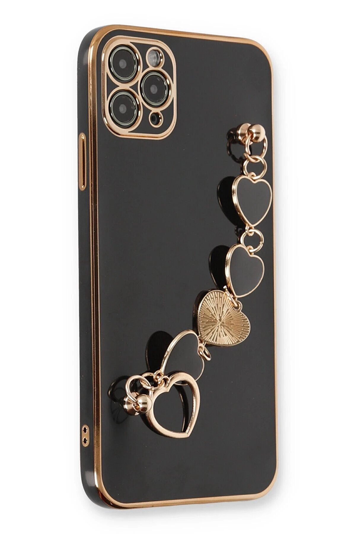 CepteToptan iPhone 11 Pro Max Kılıf Esila Silikon - Siyah - DROPX1910-8892