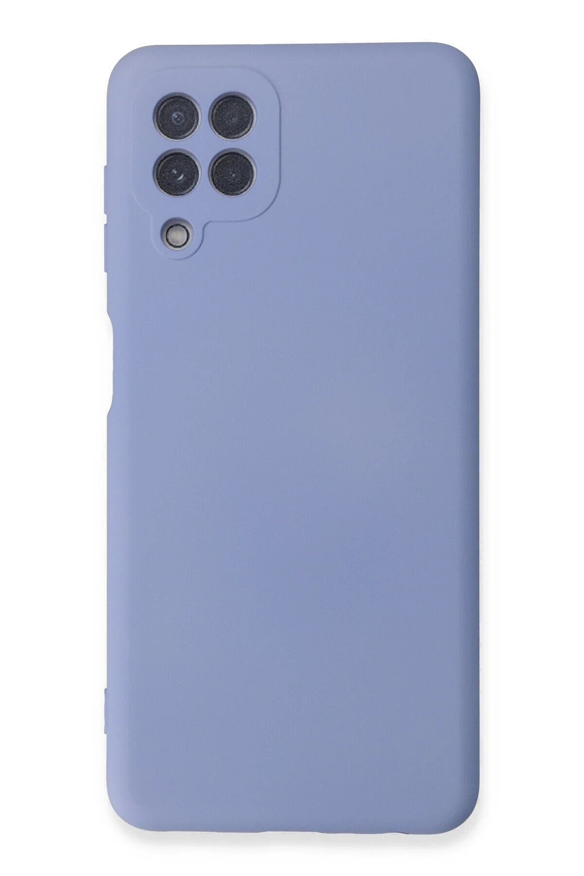 CepteToptan Samsung Galaxy A22 Kılıf Nano içi Kadife Silikon - Lila - DROPX8596-4288