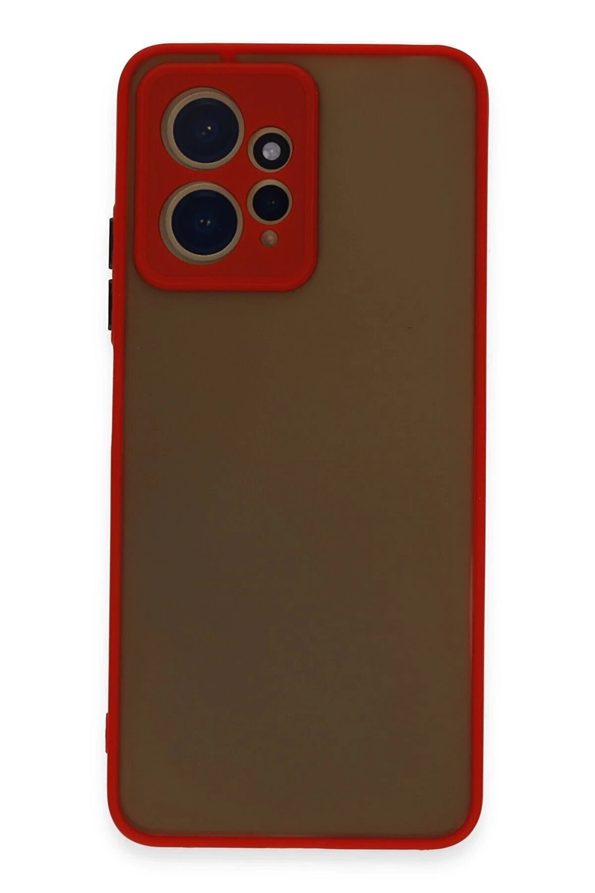 CepteToptan Xiaomi Redmi Note 12 4G Kılıf Montreal Silikon Kapak - Kırmızı - DROPX4868-4909