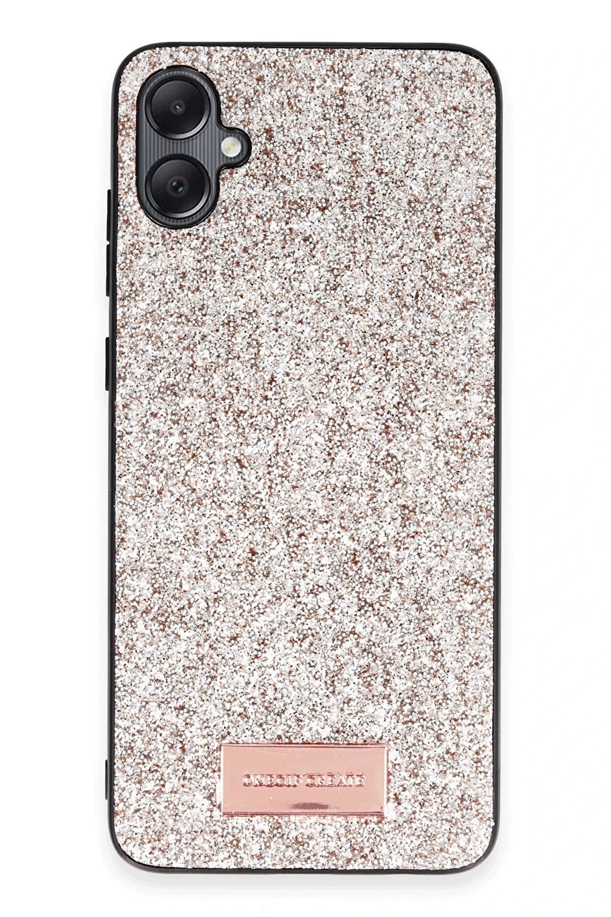 Samsung Galaxy A05 Bri̇ght Si̇mli̇ Kapak - Gold - Dropx8820-8495