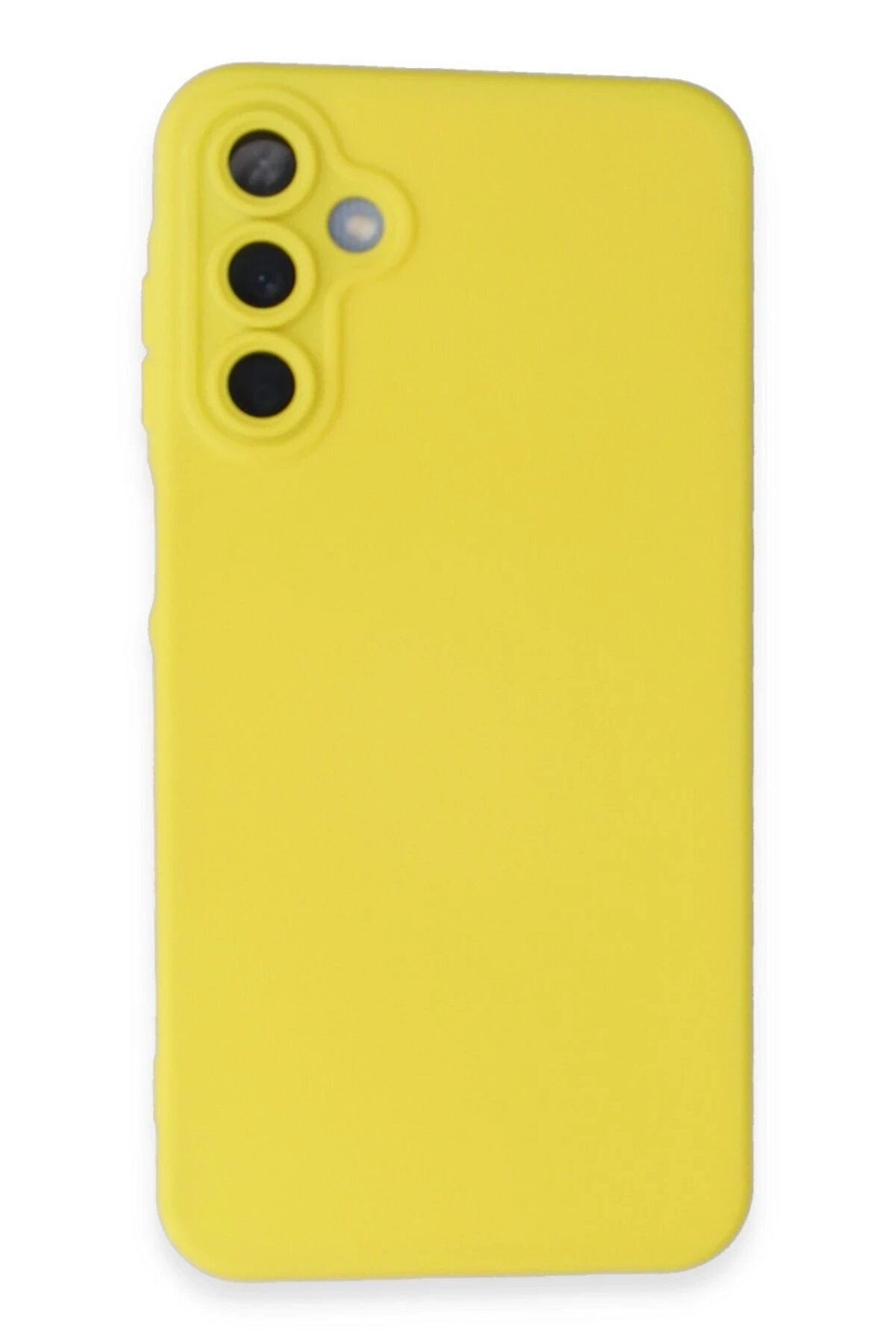 CepteToptan Samsung Galaxy A25 5G Kılıf Nano içi Kadife Silikon - Sarı - DROPX2331-5734