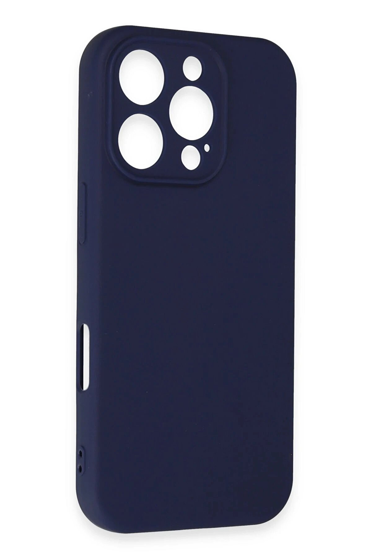 İphone 16 Pro Kılıf Fi̇rst Si̇li̇kon - Laci̇vert - Dropx3049-6082