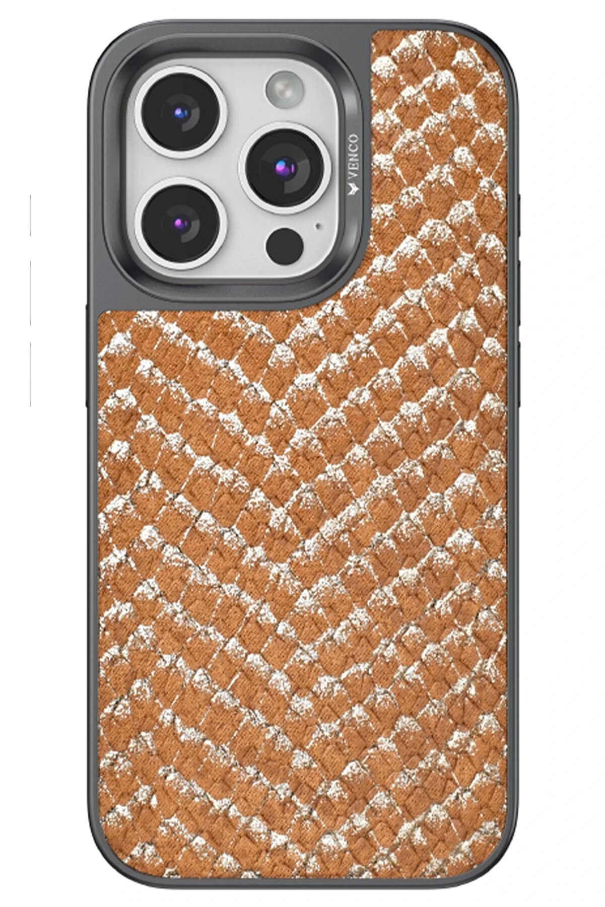 CepteToptan iPhone 15 Pro Max Viper Kapak - Kahverengi - DROPX9126-7253