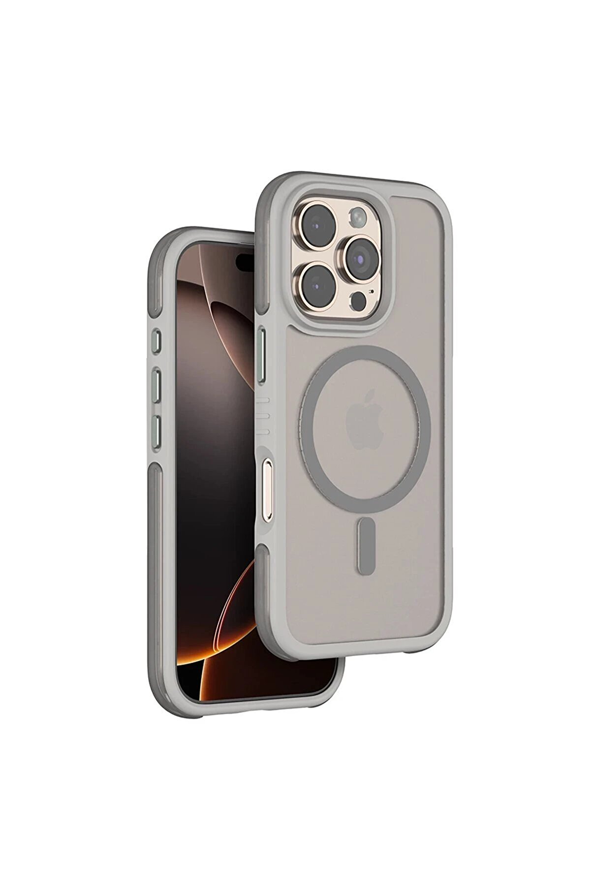 CepteToptan iPhone 16 Pro Max Orbit Magsafe Kapak - Titan Gri - DROPX8177-5195