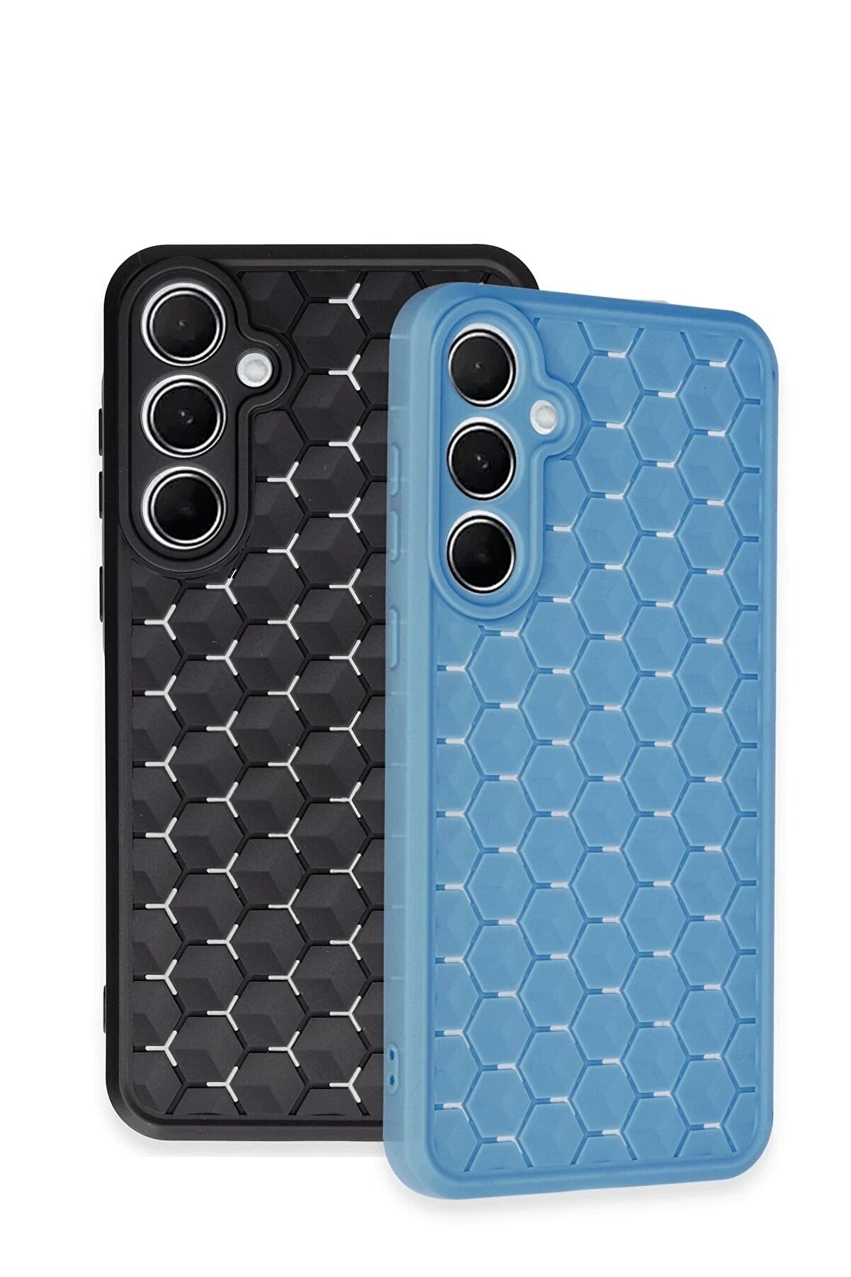 Samsung Galaxy A35 5G Kılıf Petek Si̇li̇kon Kapak - Kırmızı - Dropx4129-7368