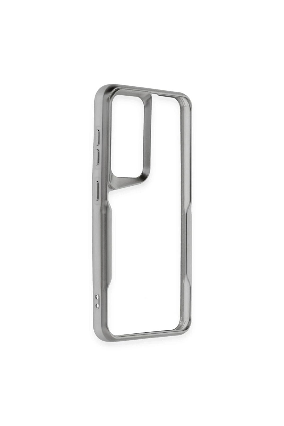 Samsung Galaxy A25 5G Kılıf Boyi̇ Si̇li̇kon Kapak - Gümüş - Dropx8970-3423