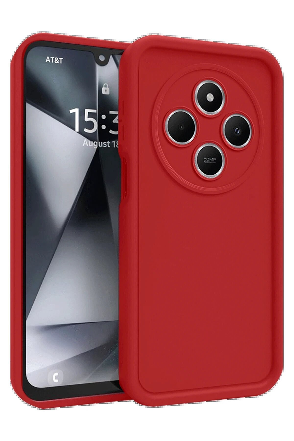 Xi̇aomi̇ Redmi̇ 14C Kılıf Vi̇era Si̇li̇kon - Kırmızı - Dropx5203-4894