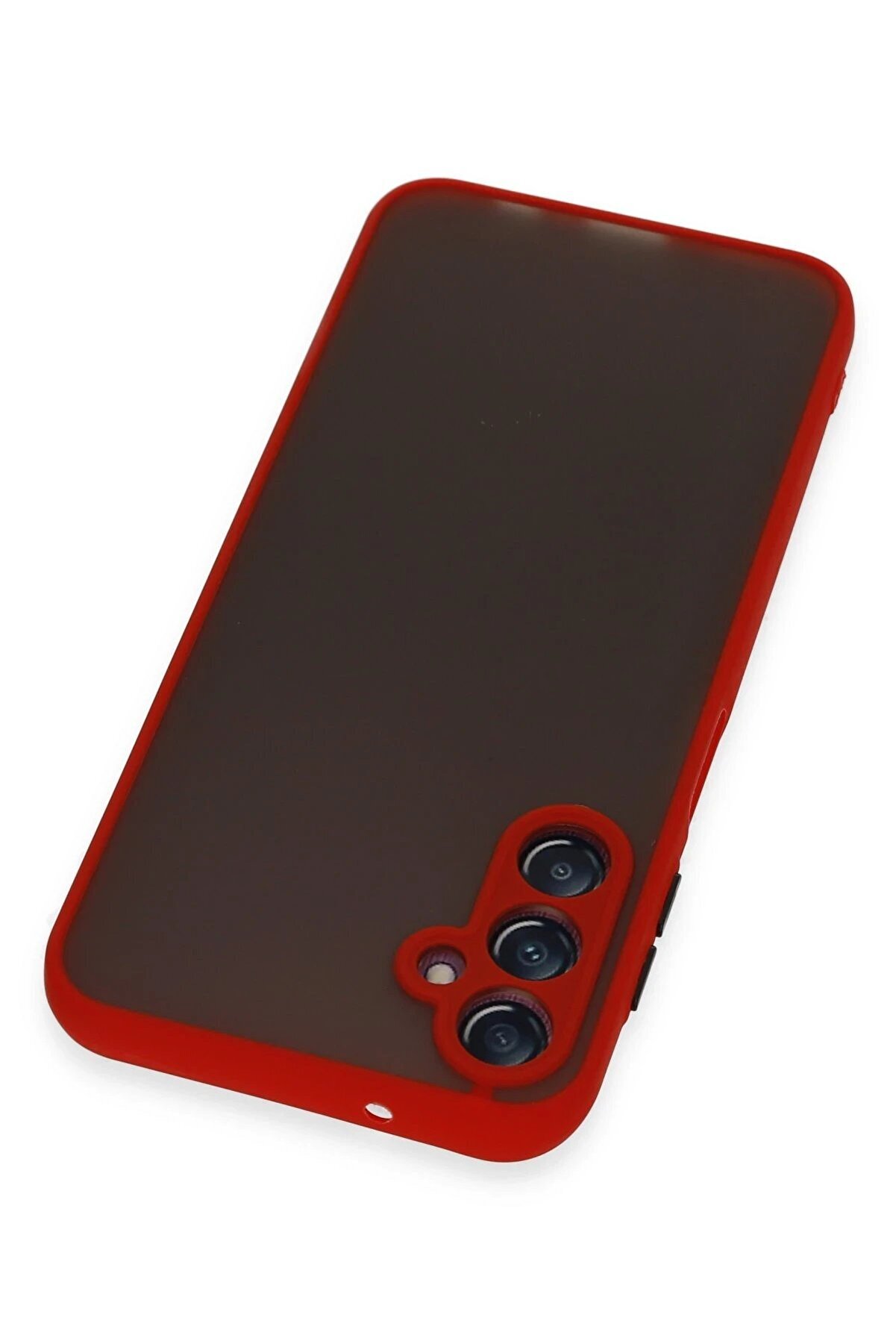 Samsung Galaxy A14 4G Kılıf Montreal Si̇li̇kon Kapak - Kırmızı - Dropx4081-2750