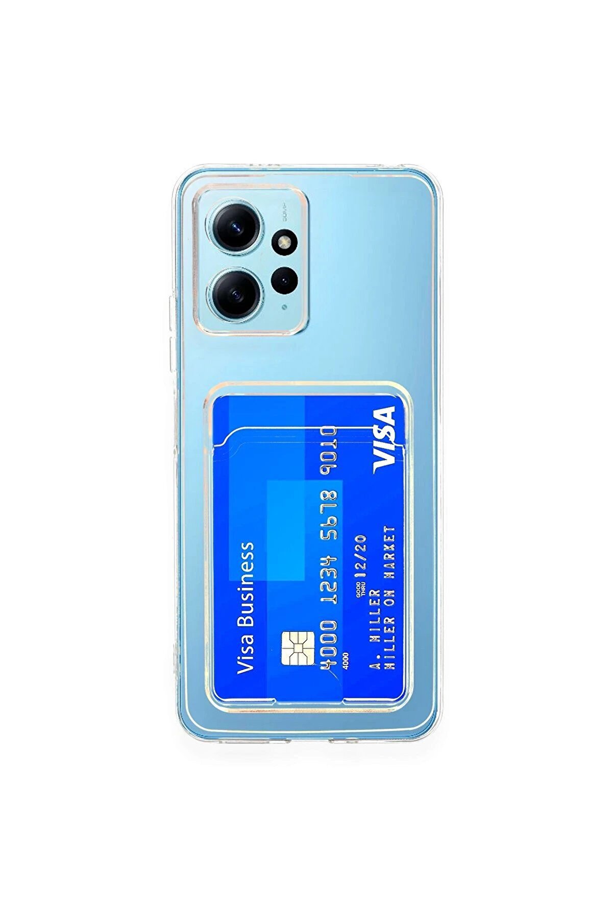 Xi̇aomi̇ Redmi̇ Note 12 4G Kılıf Kart Şeffaf Si̇li̇kon - Şeffaf - Dropx5755-2605