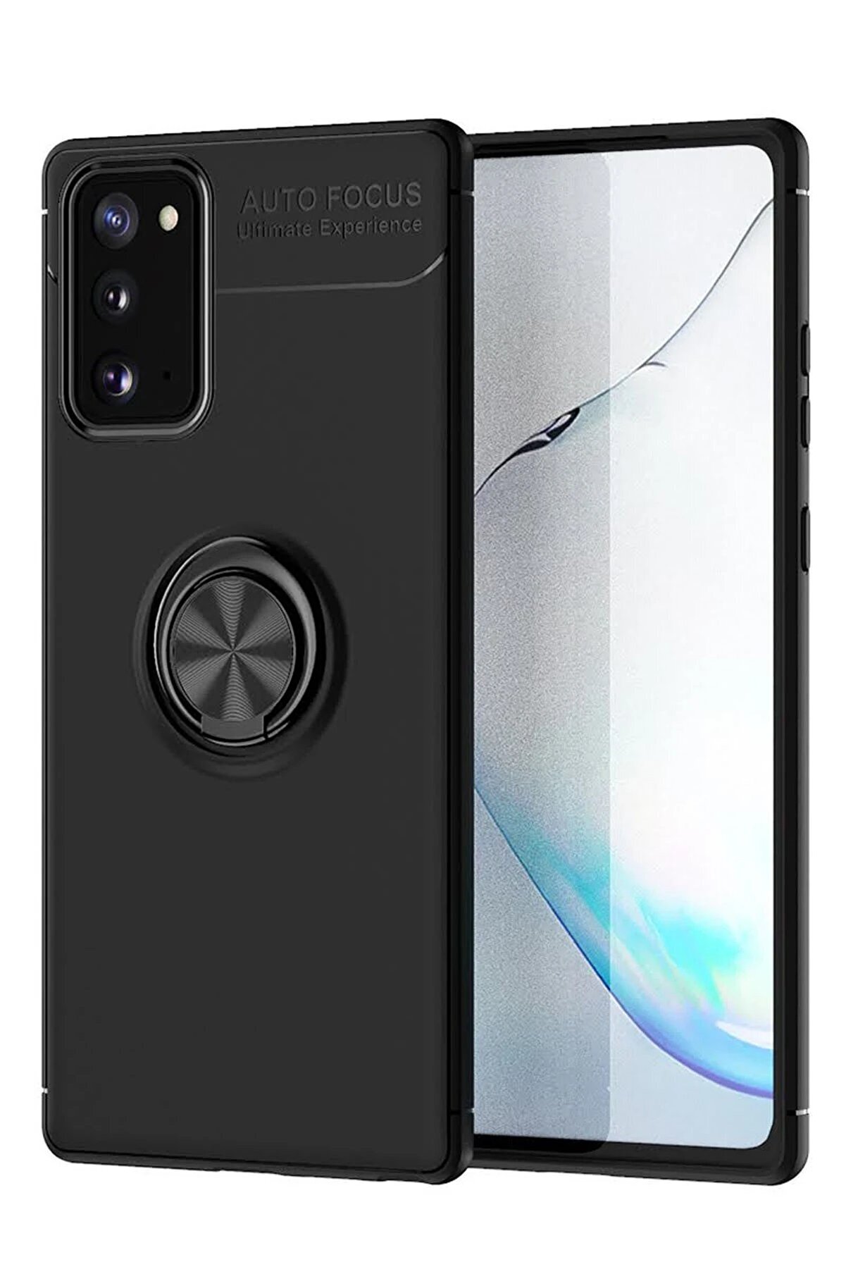CepteToptan Samsung Galaxy Note 20 Kılıf Range Y&uuml;z&uuml;kl&uuml; Silikon - Siyah - DROPX4737-9893