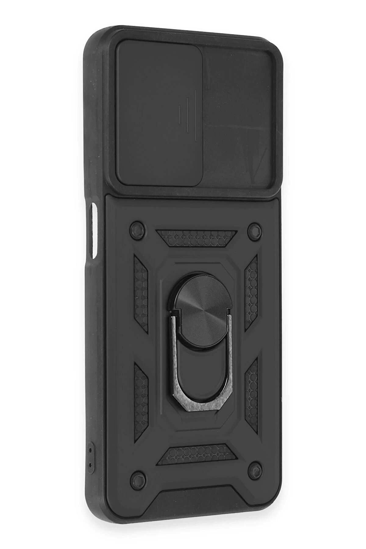 Realme C35 Kılıf Pars Lens Yüzüklü Si̇li̇kon - Si̇yah - Dropx5329-5574