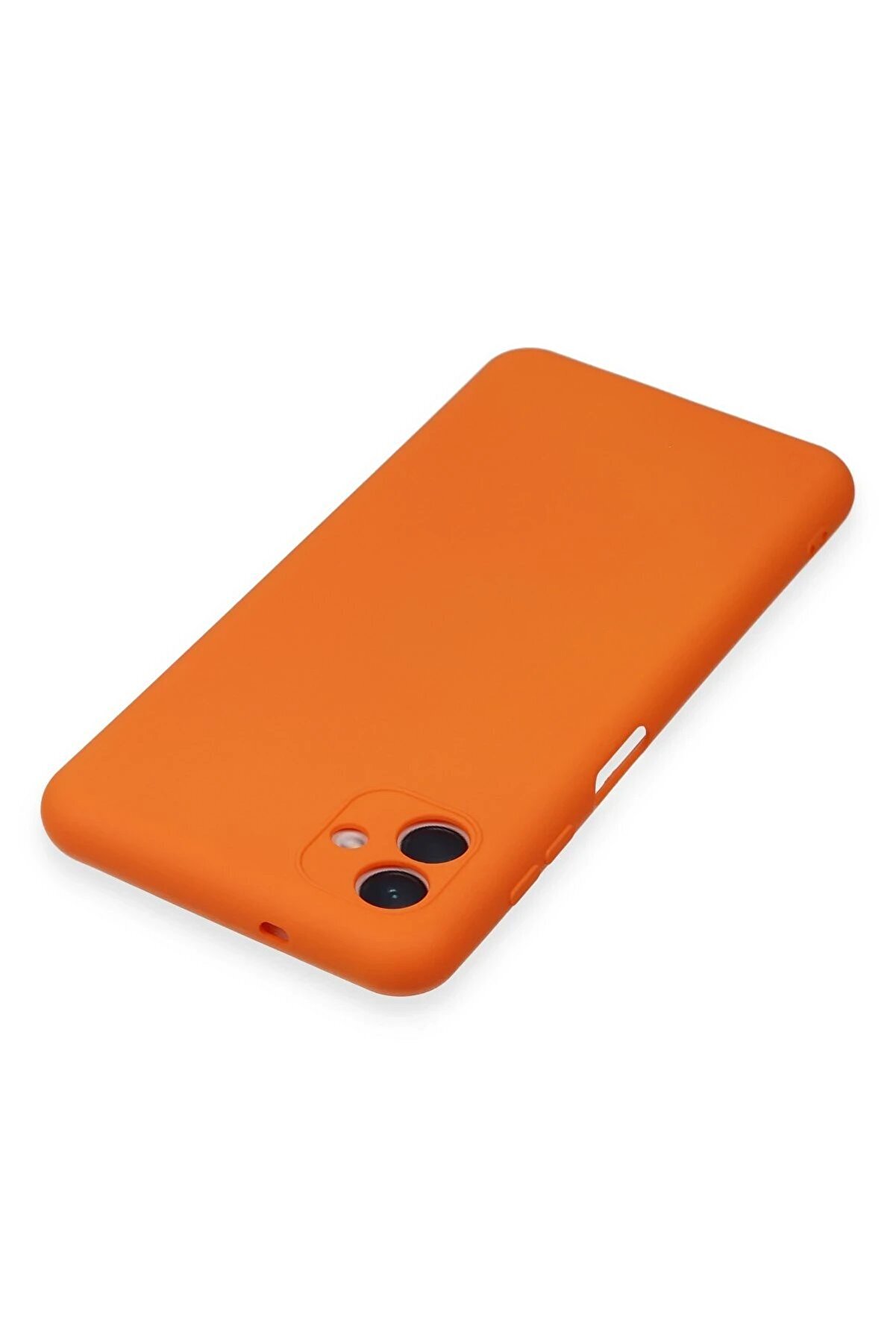 Samsung Galaxy A04E Kılıf Nano İçi̇ Kadi̇fe Si̇li̇kon - Turuncu - Dropx8729-4967