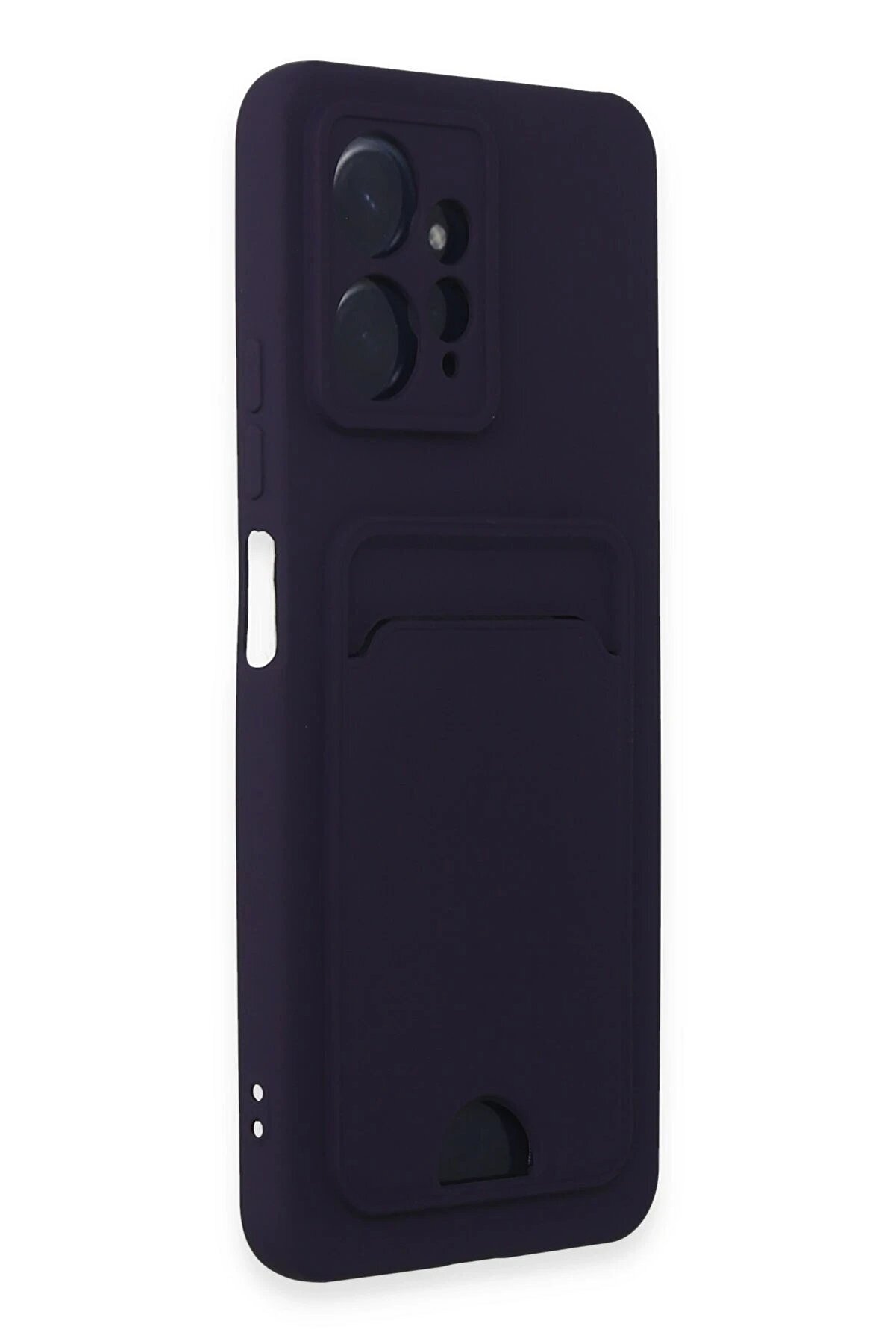 Xi̇aomi̇ Redmi̇ Note 12 4G Kılıf Kelvi̇n Kartvi̇zi̇tli̇ Si̇li̇kon - Deri̇n Mor - Dropx3076-6031