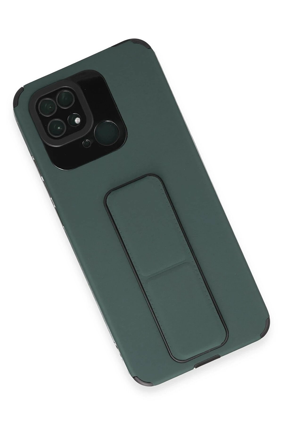 Xi̇aomi̇ Redmi̇ 10C Kılıf Mega Standlı Si̇li̇kon - Yeşi̇l - Dropx4858-5422