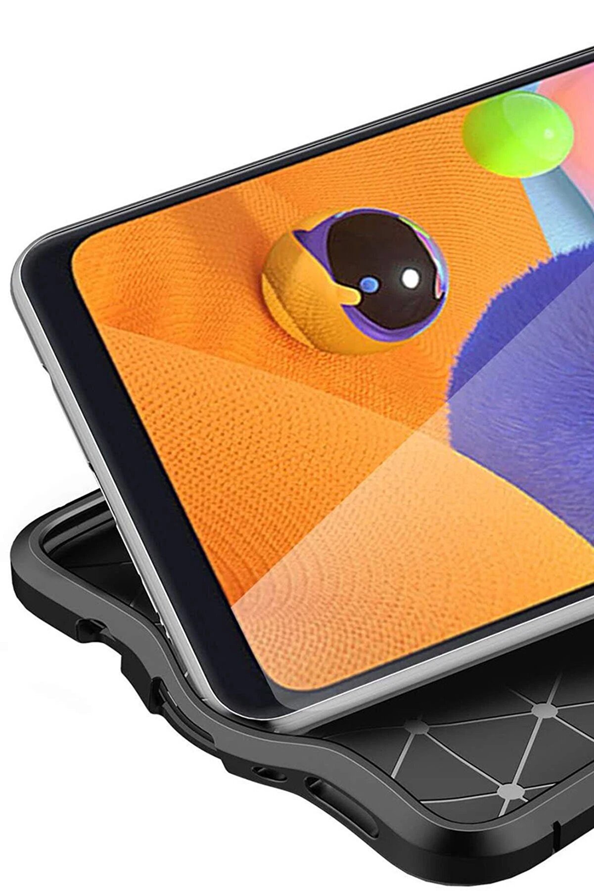 Samsung Galaxy A31 Kılıf Auto Focus Kapak - Kırmızı - Dropx1841-5604